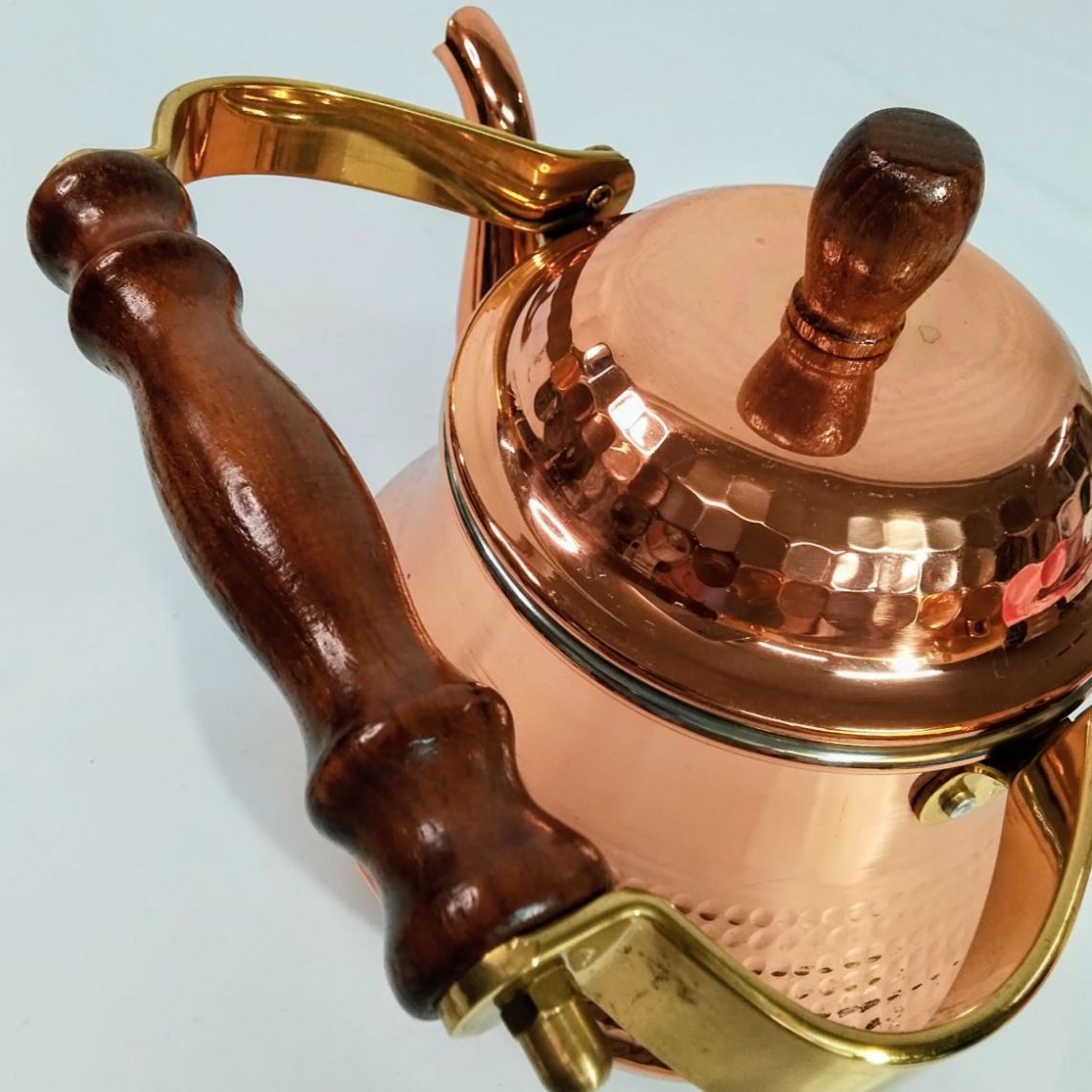 未使用・保管品】島本製作所 SS 銅製 やかん ケトル 1.8L 材質 銅 内側