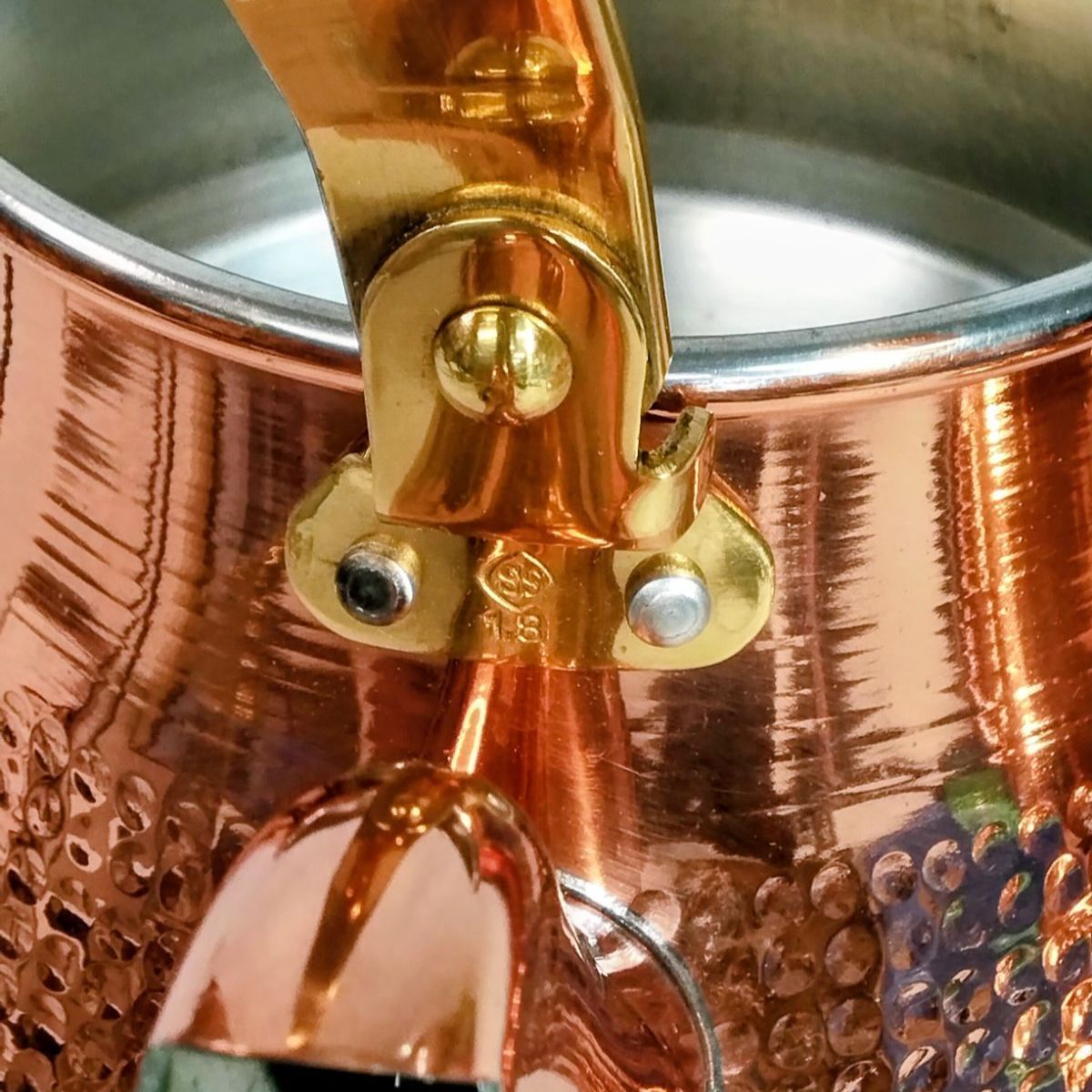 未使用・保管品】島本製作所 SS 銅製 やかん ケトル 1.8L 材質 銅 内側