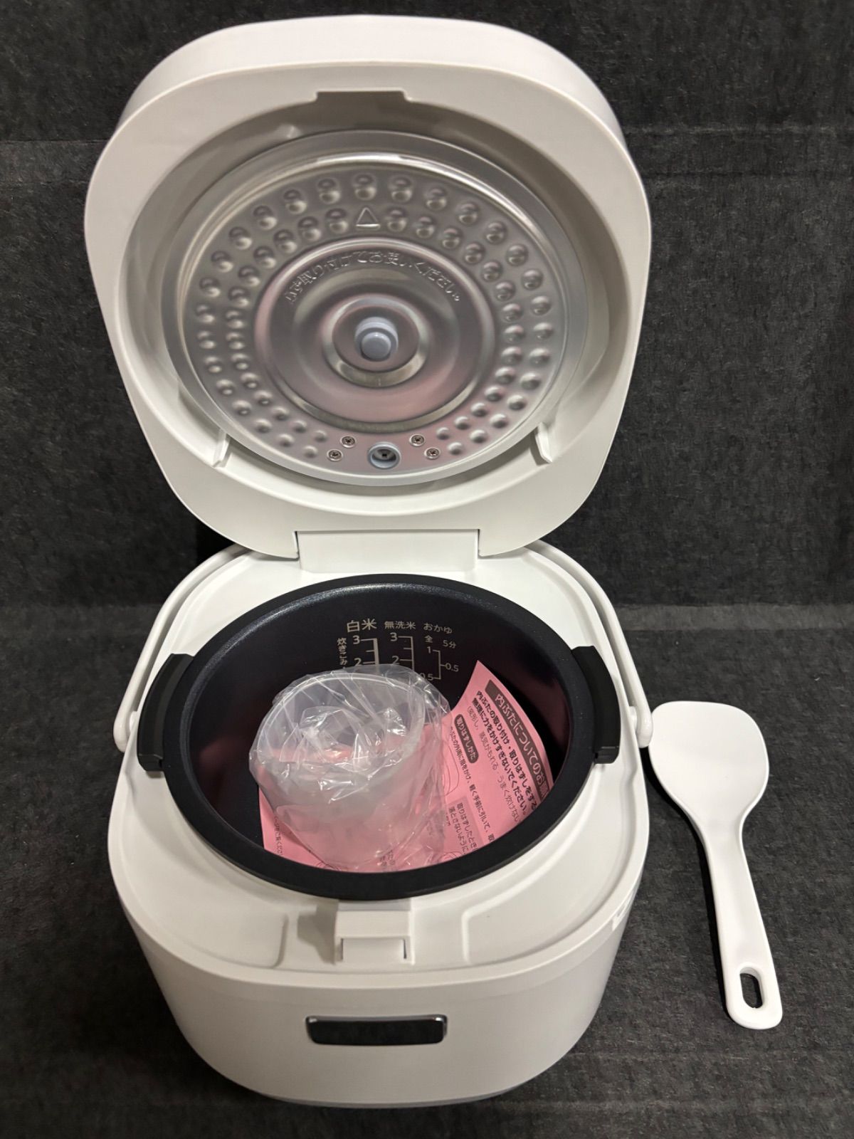 未使用SHARP 炊飯器 KS-CF05B-W ホワイト　マイコンパン調理機能 KS-CF05B | 炊飯器：シャープ
