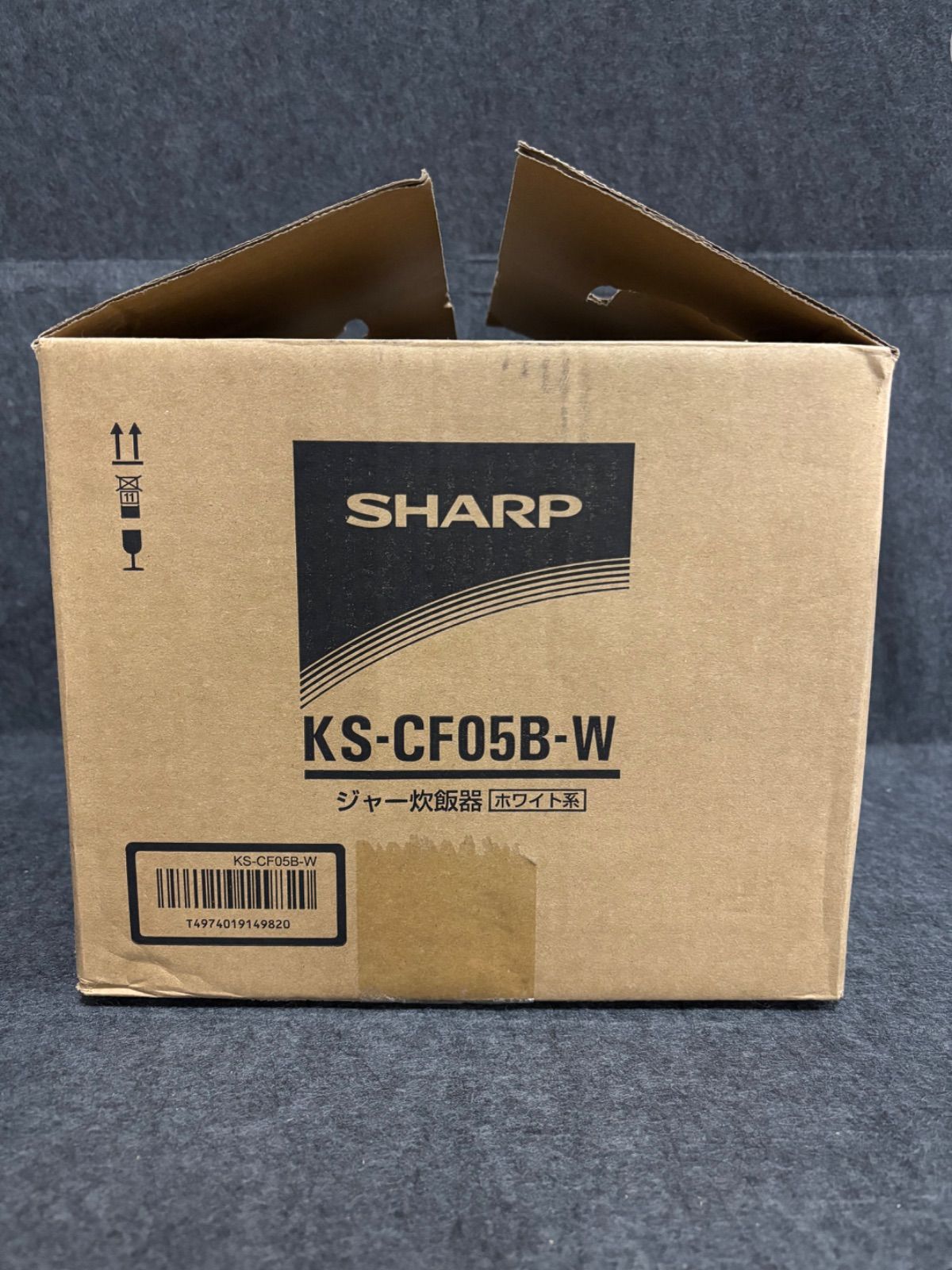 未使用SHARP 炊飯器 KS-CF05B-W ホワイト　マイコンパン調理機能 KS-CF05B | 炊飯器：シャープ