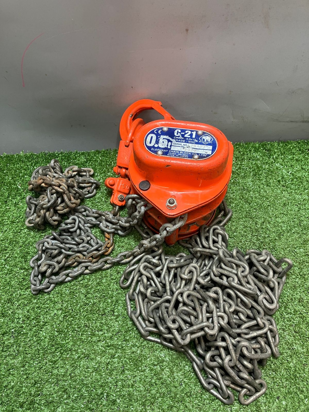 象印 C-21 チェーンブロック 2t  3ｍ【市川行徳店】【店頭取引限定】【未使用】管理番号：ITSVHPY34UQA Amazon.co.jp: 象印チェンブロック C21型チェーンブロック C2100525