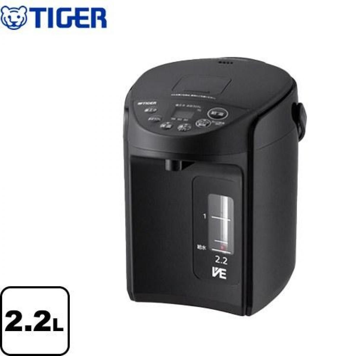 【在庫有・即納】とく子さん 電気ケトル・ポット 容量：2.2L タイガー PIQ-G220-KC VE電気まほうびん クールブラック