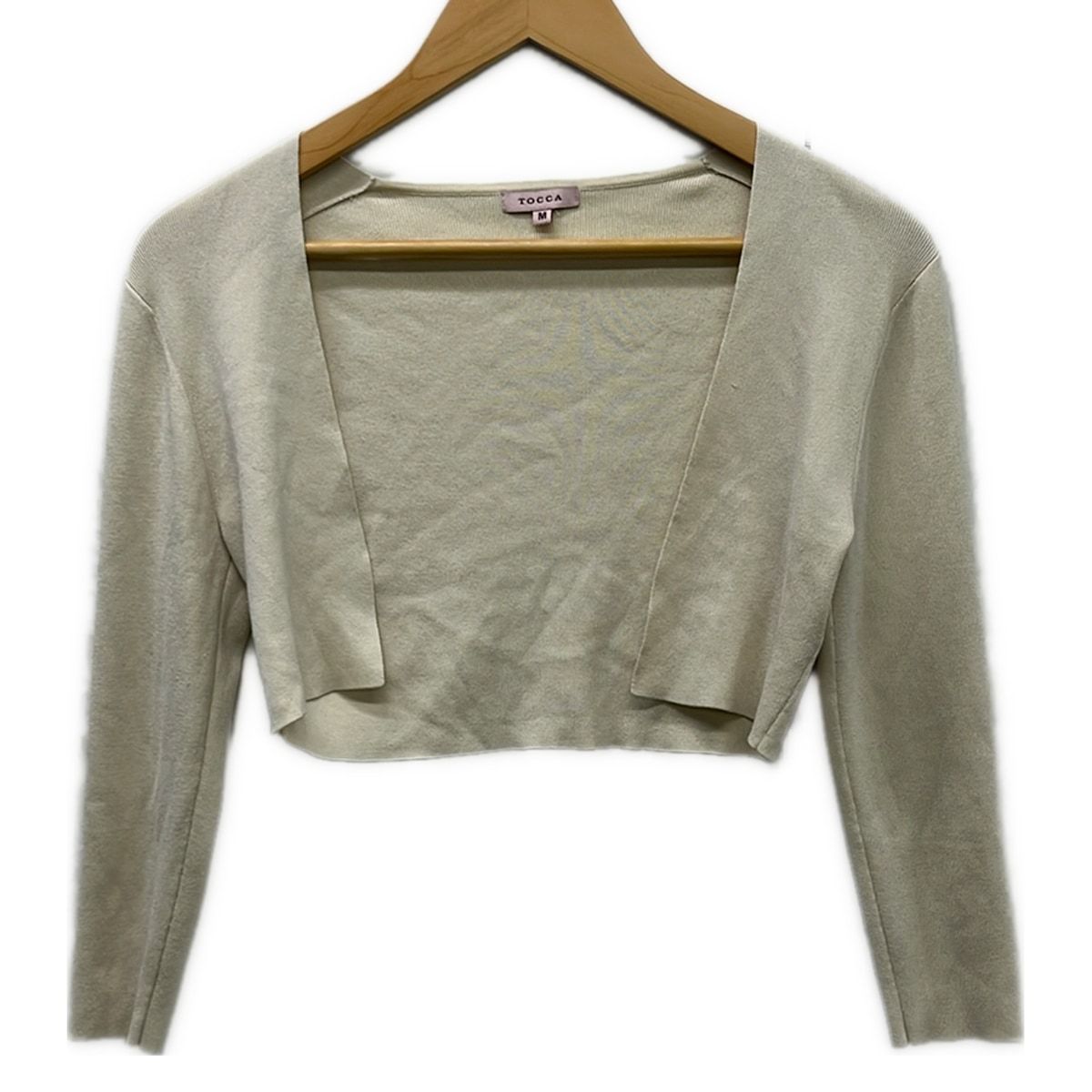 TOCCA(トッカ) ボレロ サイズM レディース美品 - アイボリー 七分袖
