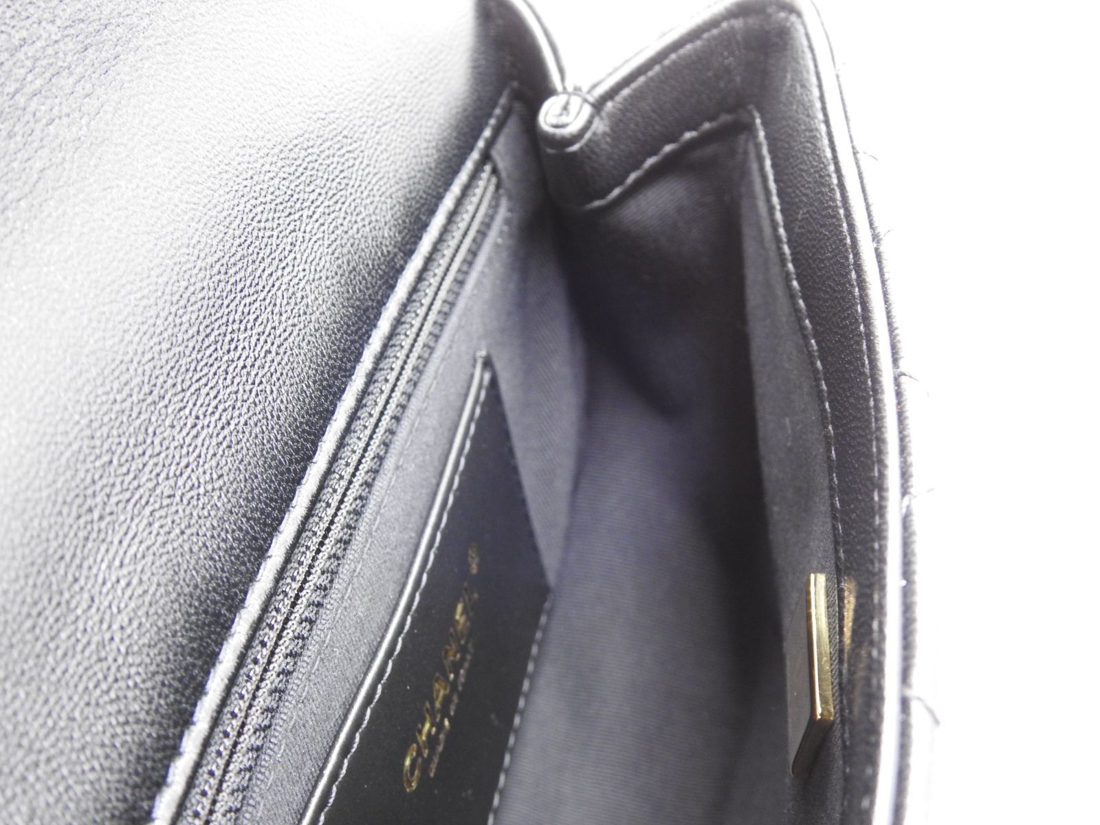 シャネル マトラッセ チェーン ショルダーバッグ ラムスキン ブラック ゴールド金具 AS4740 シャネル マトラッセ チェーン ショルダーバッグ ラムスキン ブラック