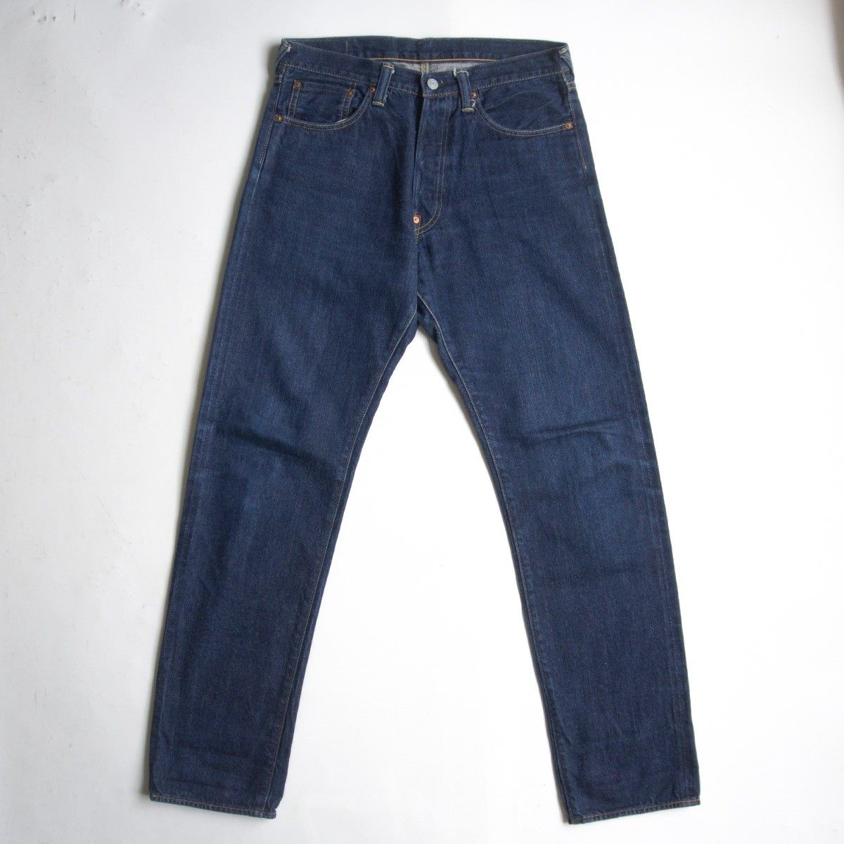 EVISU Lot 9002 デニムパンツ サイズ34 雰囲気抜群/濃紺】EVISU 【WAREHOUSEコラボ】【LOT.9002 デニムパンツ