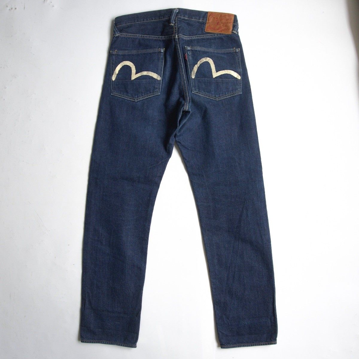 EVISU Lot 9002 デニムパンツ サイズ34 雰囲気抜群/濃紺】EVISU 【WAREHOUSEコラボ】【LOT.9002 デニムパンツ