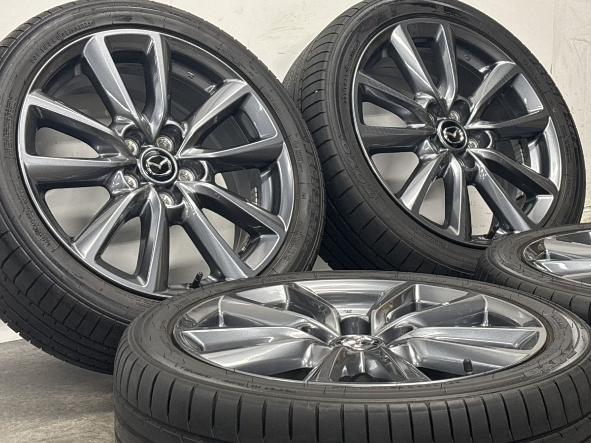 2025年製 バリ溝 美品】マツダ MAZDA3 純正 18in 7J +45 PCD114.3