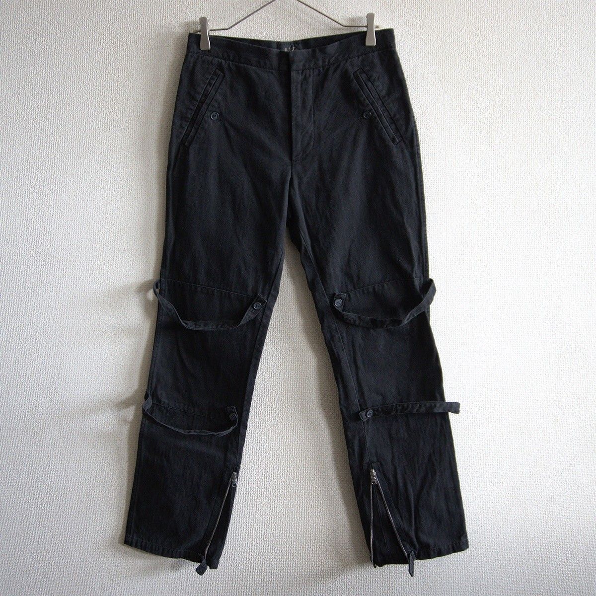 【希少】 A.P.C. 【ボンテージ パンツ】XS ブラック アーペーセー Y2K 26040580 希少】 A.P.C. 【ボンテージ パンツ】XS ブラック アーペーセー Y2K