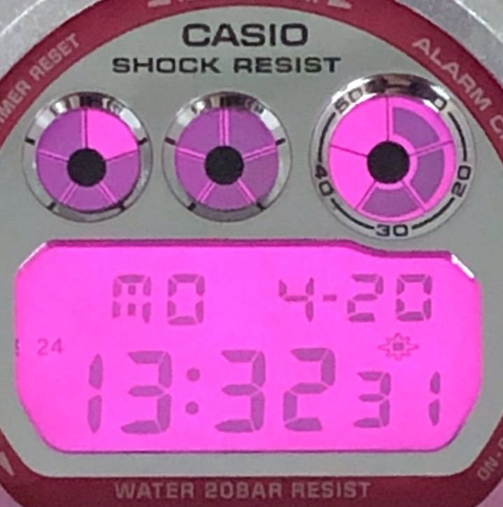 CASIO G-SHOCK DW-6900CB ピンクシルバー クレイジーカラー WTS] Casio G-Shock DW-6900CB-8 Crazy Colors Series Silver Pink