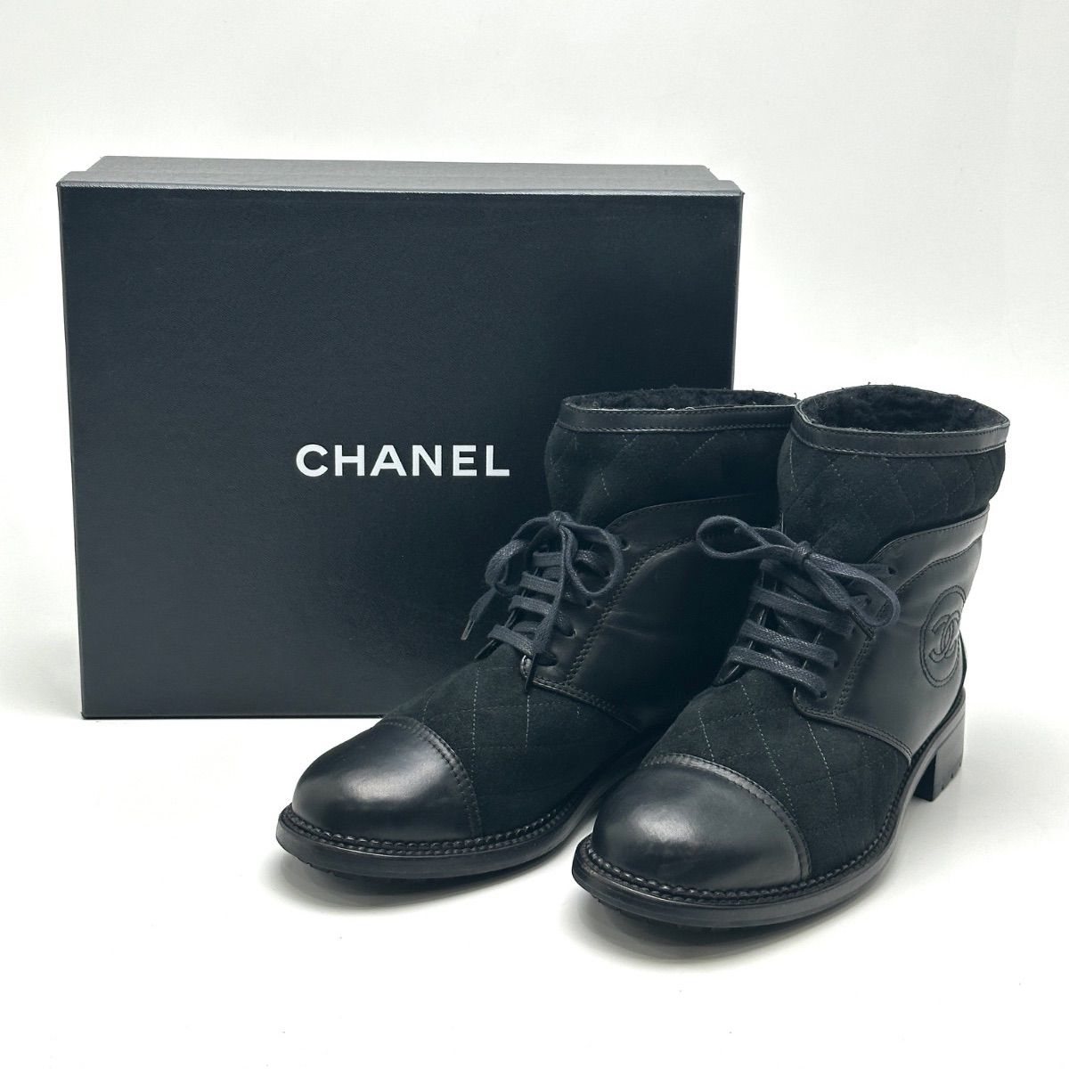 楠本質店/元住吉】シャネル/CHANEL ショート ブーツ レディース レザー