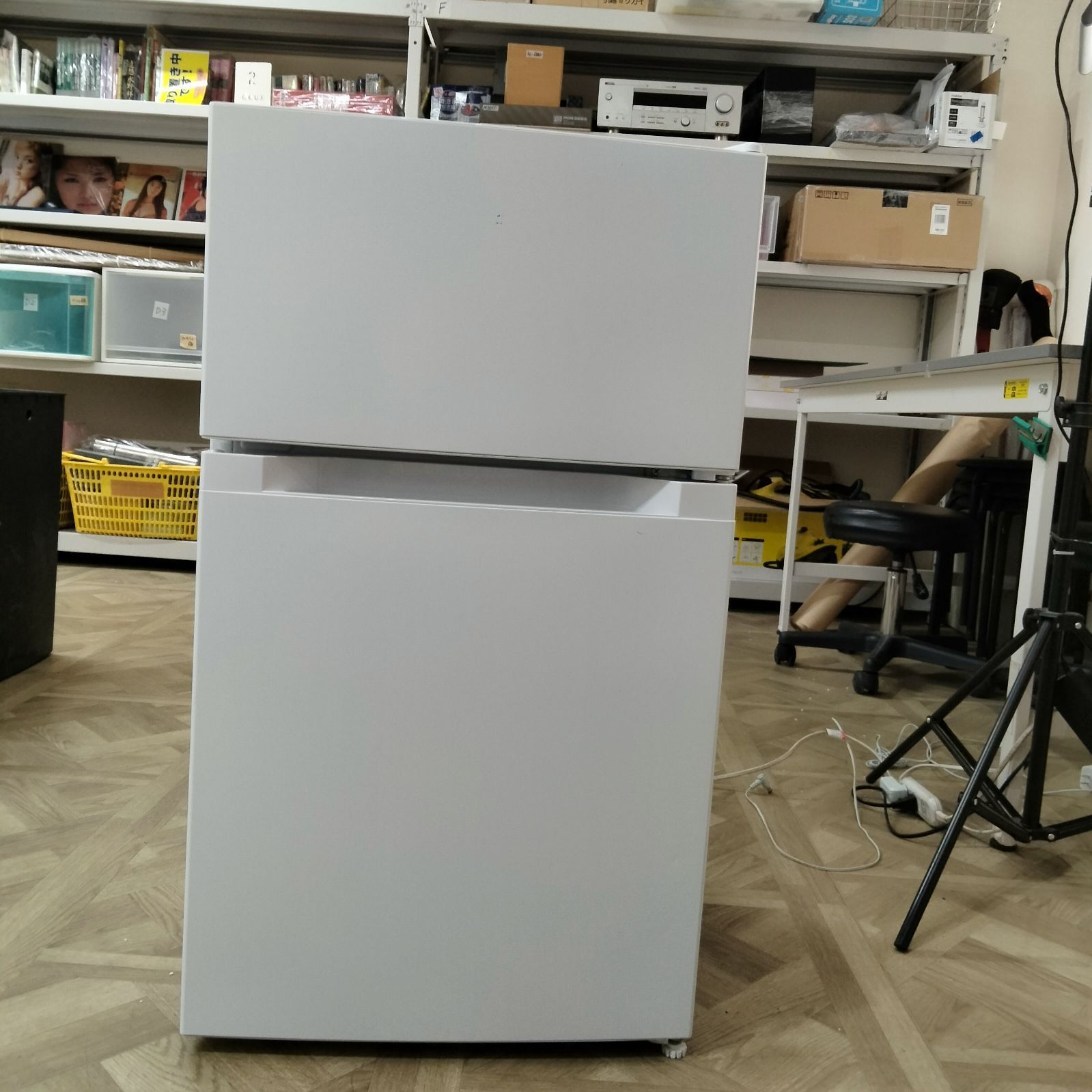 N-7085] アイリスオーヤマ ノンフロン冷凍冷蔵庫 87L 2021年製 PRC-B092D-W