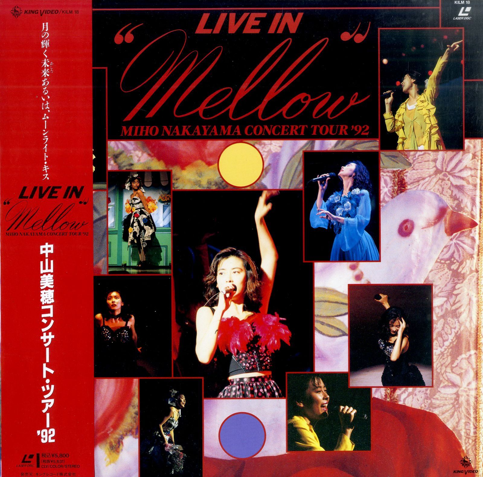 中山美穂 LD レザーディスク 2枚セット 中山美穂 / 中山美穂コンサートツアー'93 On My Mind [発売年:1993年][※