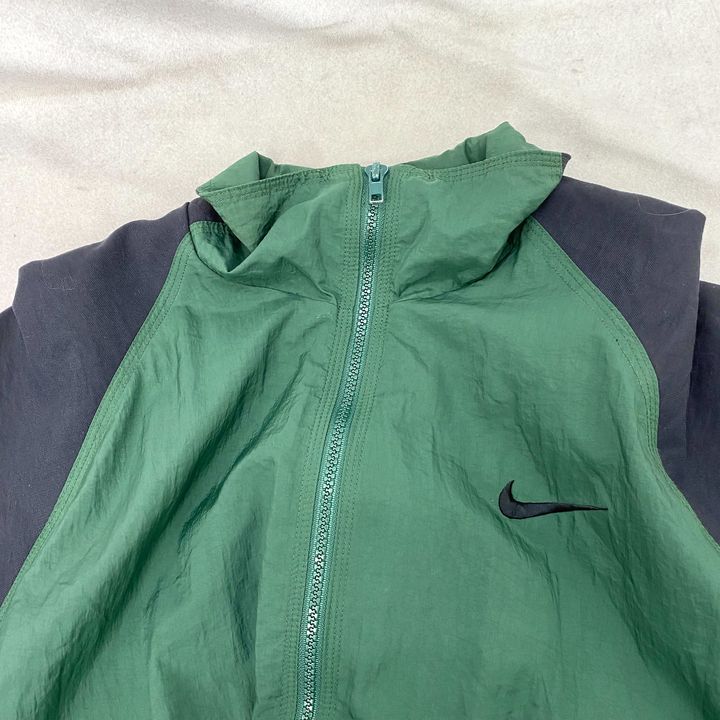 銀タグ NIKE ナイロンジャケット 90s グリーン 緑 【公式通販】