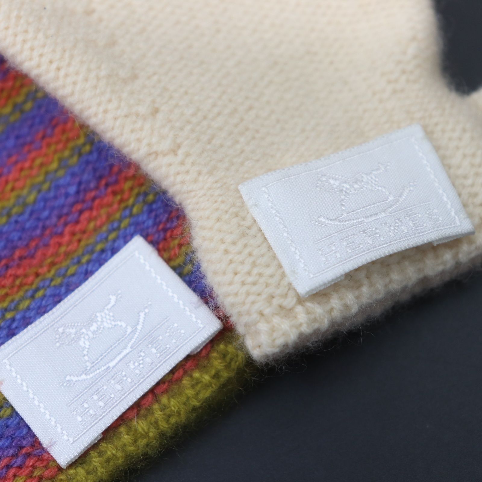 ITUT32I2OTJK HERMES エルメス ベビーミトン キッズ カシミヤ子供 手袋 