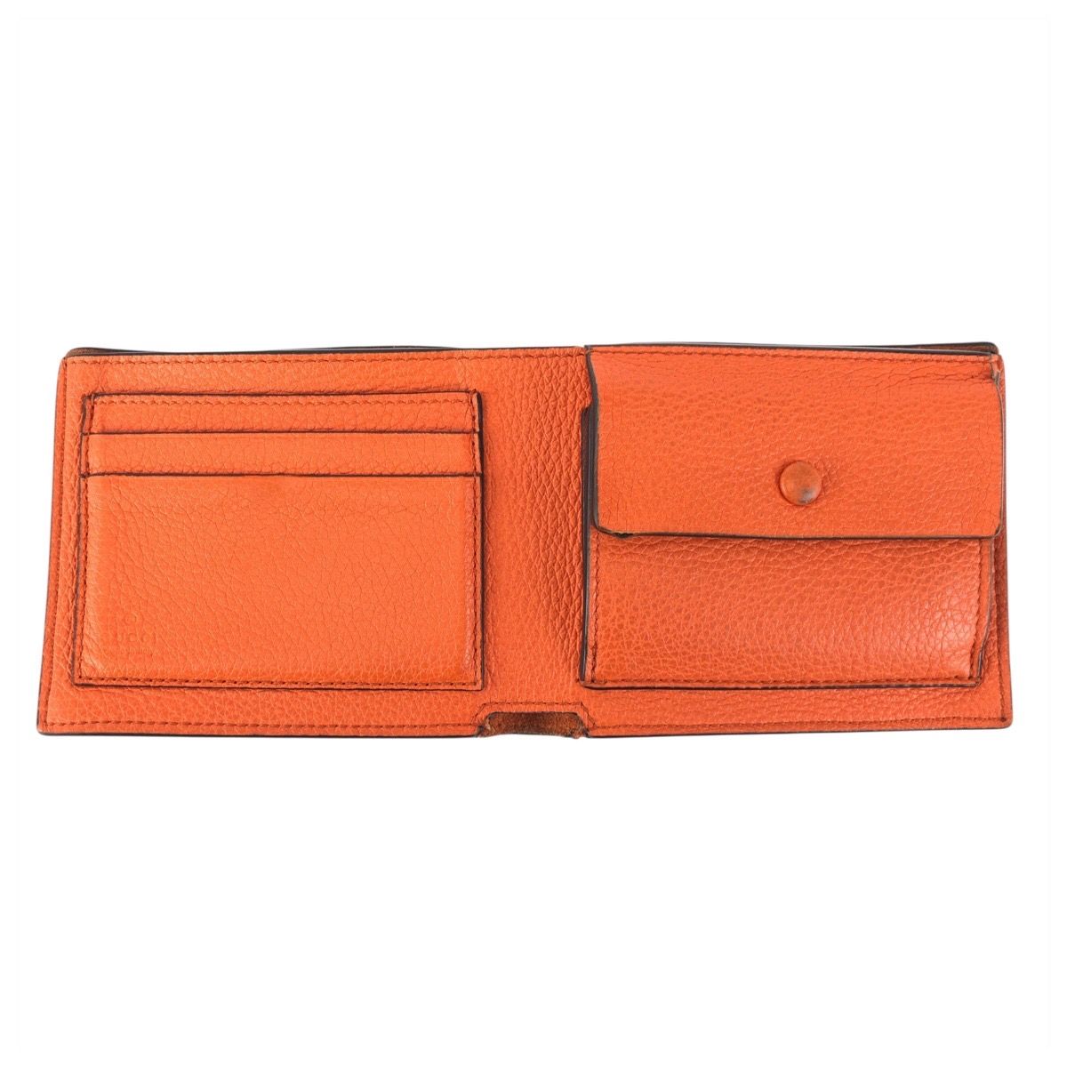 美品✨GUCCI マイクロシマ　折り財布　オレンジ　ロゴプレート　Wホック 楽天市場】GUCCI（カラーオレンジ）（レディース財布｜財布・ケース