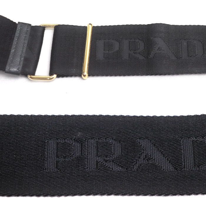 PRADA プラダ サフィアーノ ラクス 2Wayショルダーバッグ ブラック 1BB846 IC レディース【中古】 PRADA（プラダ） サフィアーノ ラクス 2Wayショルダーバッグ ブラック