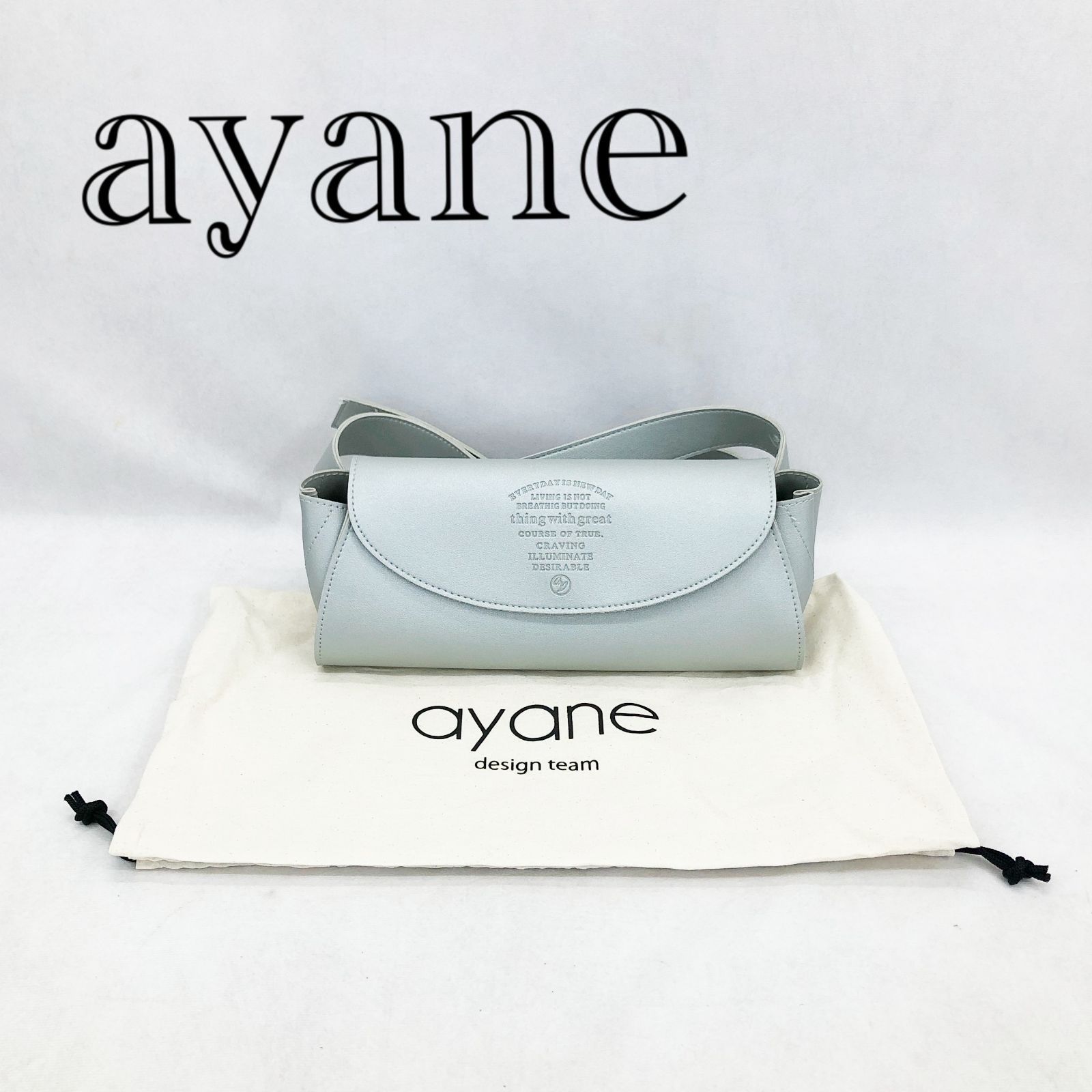 ayane アヤン オリジナルエコレザーボディバッグ 855758 シルバー 保存 