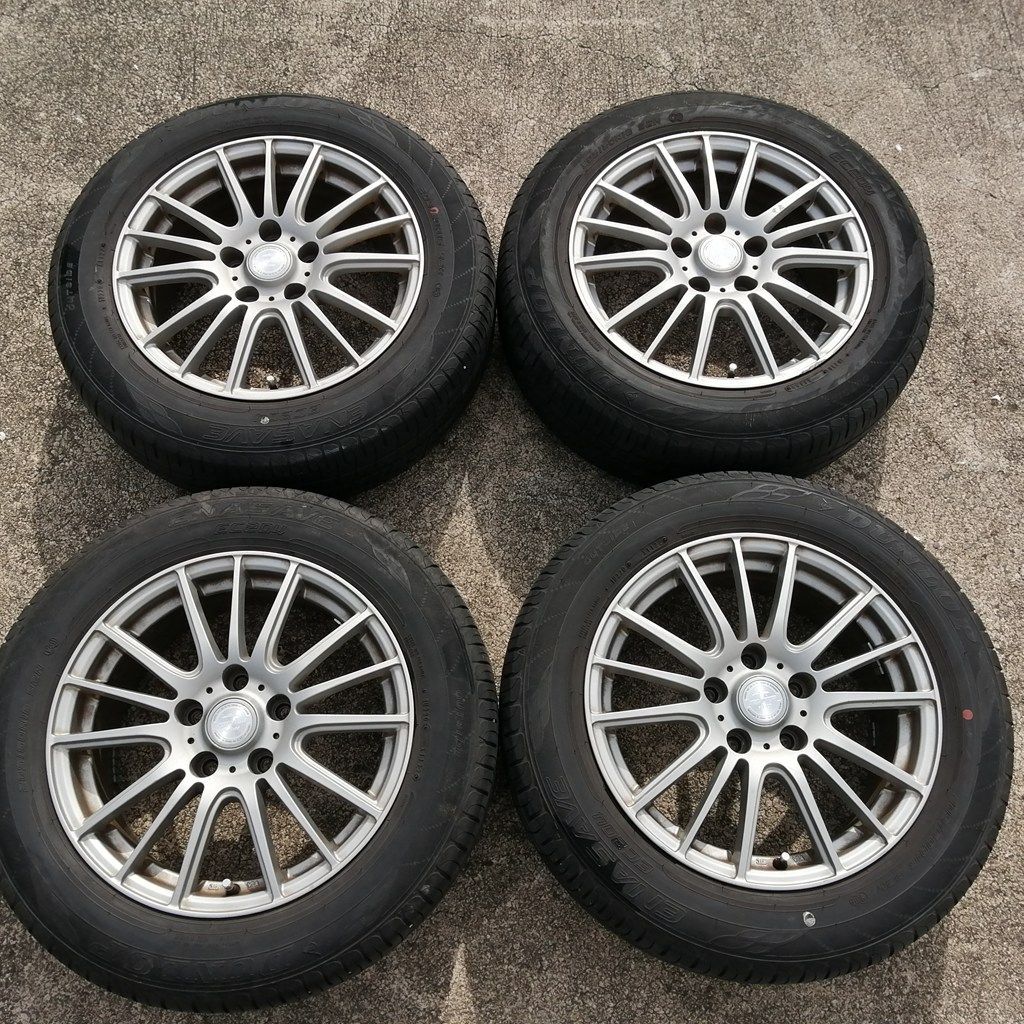 社外アルミ 夏タイヤ付 4本セット 16インチ 205/60R16 DUNLOP 2022年