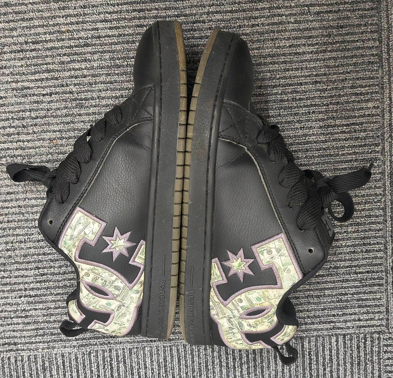 ☆【希少・紙幣柄】DC SHOE COURT GRAFFIK SE 27cm ブラック - メルカリ