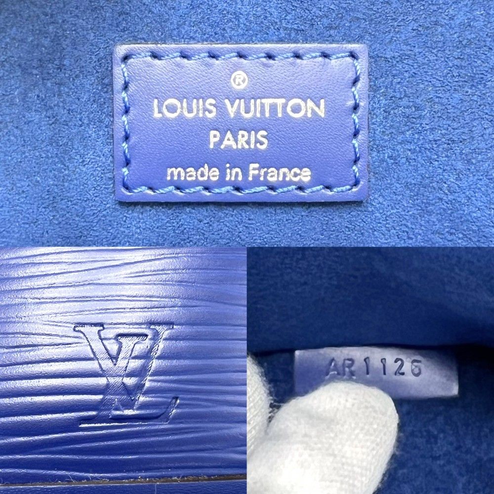 【売り尽くし】LOUIS VUITTON ルイヴィトン ショルダーバッグ エピ ナノノエ ミニバッグ 肩掛け 青 M42572    ブルーベリー シルバー金具 レディース【中古品】 在庫一掃】 ルイヴィトン ショルダーバッグ レディース エピ ナノノエ