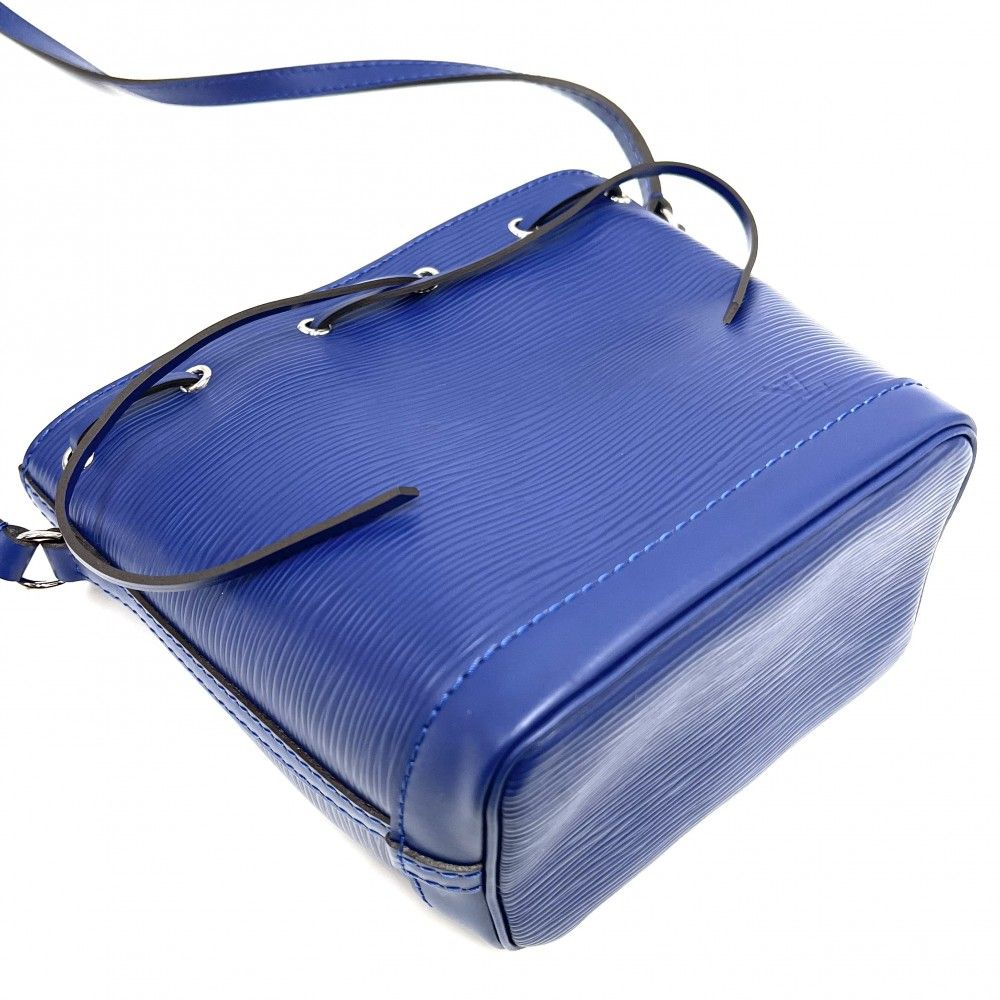 【売り尽くし】LOUIS VUITTON ルイヴィトン ショルダーバッグ エピ ナノノエ ミニバッグ 肩掛け 青 M42572    ブルーベリー シルバー金具 レディース【中古品】 在庫一掃】 ルイヴィトン ショルダーバッグ レディース エピ ナノノエ