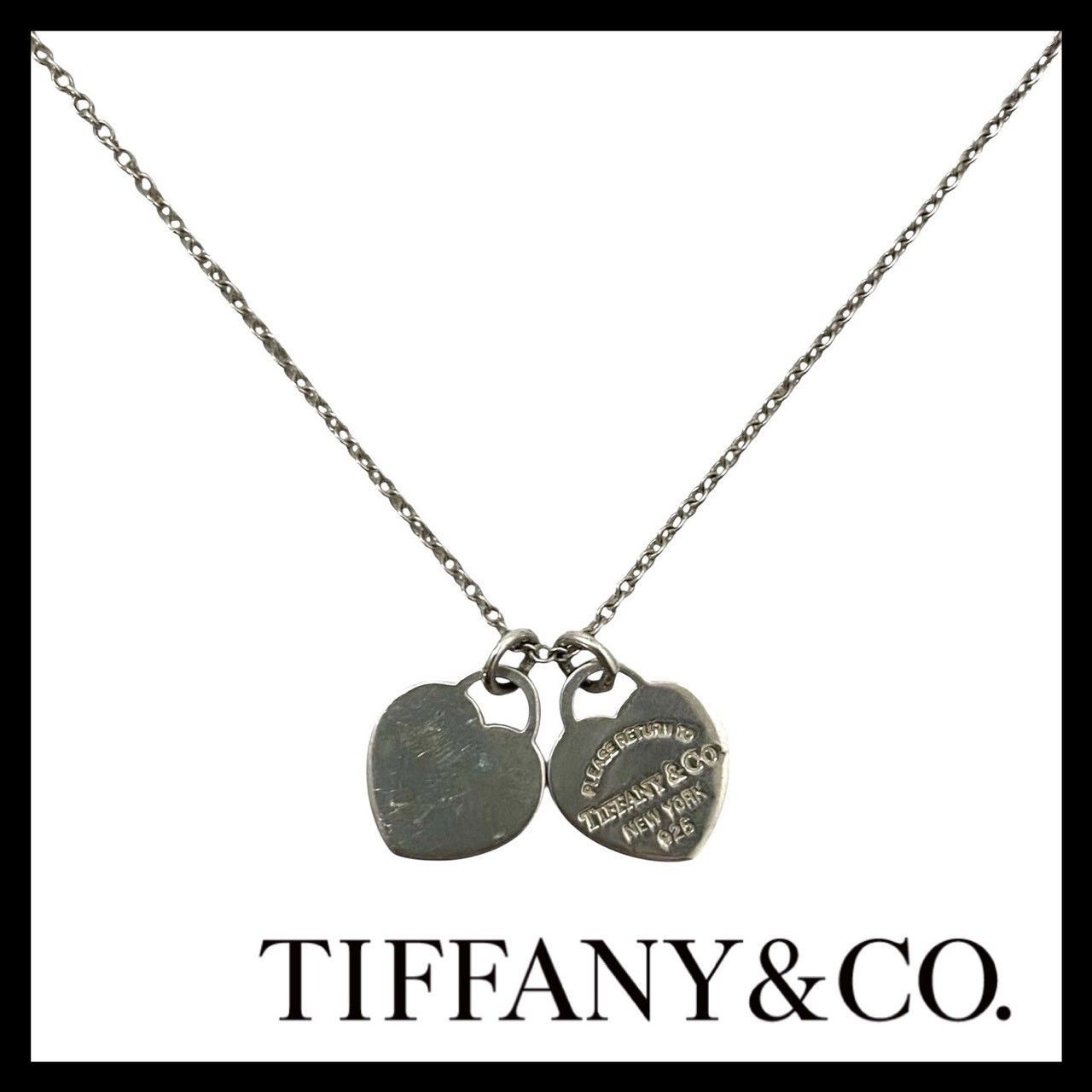 TIFFANY&Co.】リターン トゥ ミニダブルハート ネックレス SV925 