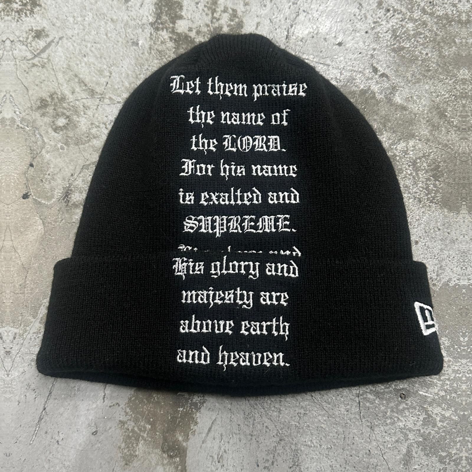 23FW Supreme シュプリーム New Era Psalm Beanie New Era® Psalm Beanie | Supreme 23fw