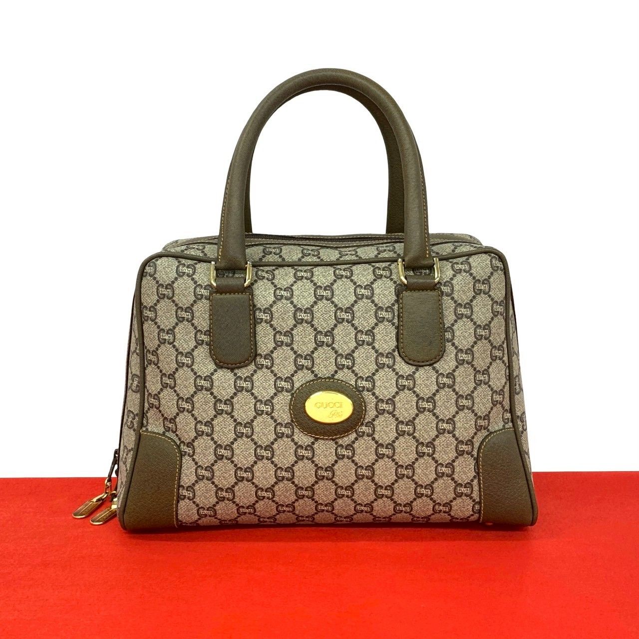 極 美品 GUCCI グッチ オールドグッチ ヴィンテージ グッチプラス ロゴ 