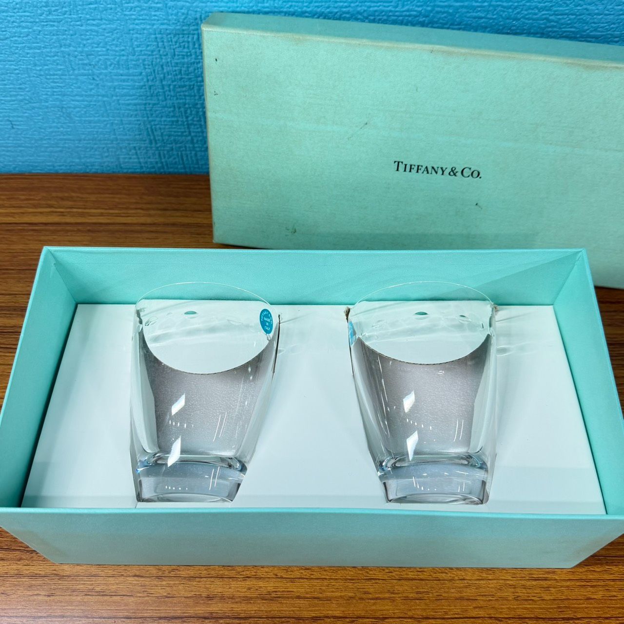 WB184 良品 Tiffany&Co. ティファニー グラマシーDOF ペアグラス 2客