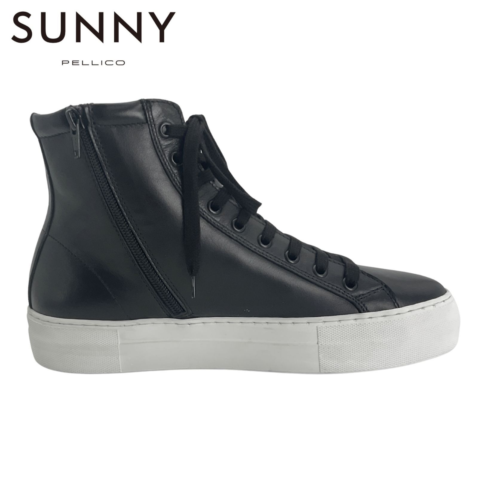 未使用品 PELLICO SUNNY GIOIA スムースレザー サイドジップレース 