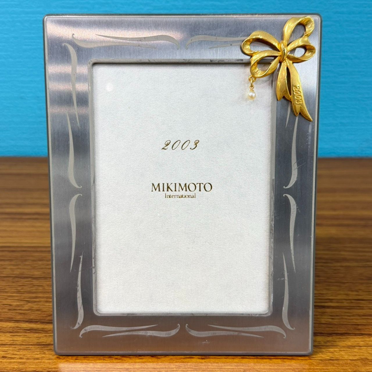 ミキモト 2003年　限定　ベビーパール　トレイ＆フォトフレーム　未使用 WB189 箱付 MIKIMOTO ミキモト イヤーシリーズ 2003 limited edition
