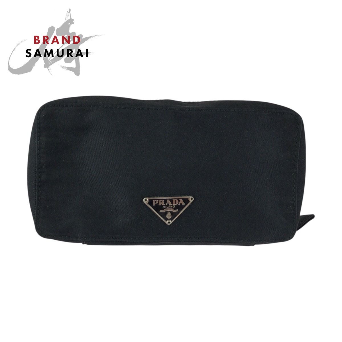 【美品】PRADA ボディバッグ ウエストポーチ テスートナイロン 三角ロゴ 黒 PRADA - 良品 PRADA プラダ 三角ロゴ ロゴ金具 ナイロン テスート