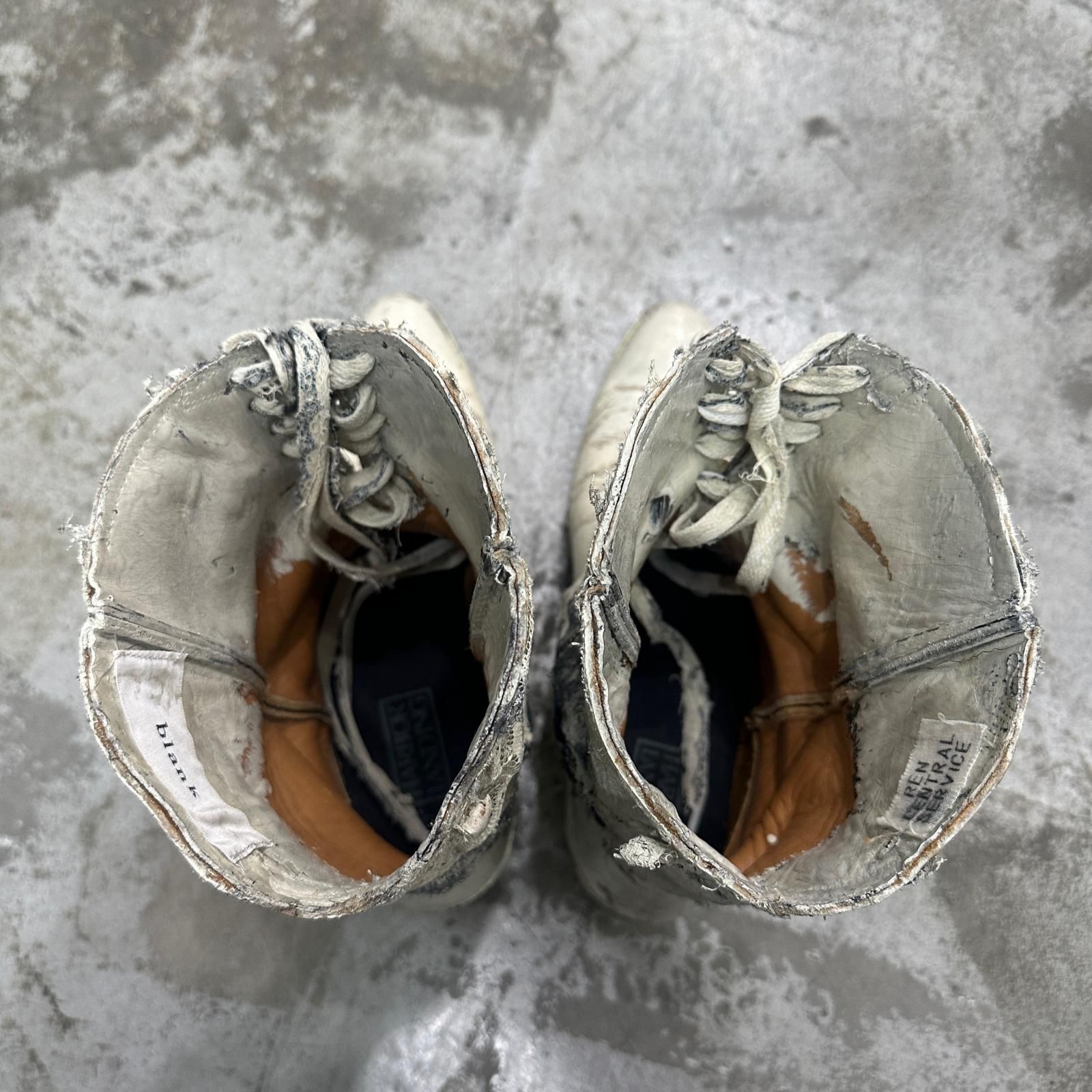 y*o様 Blank ウエスタンブーツ blank WESTERN BOOTS 装飾 ウエスタンブーツ ブランク ホワイト F