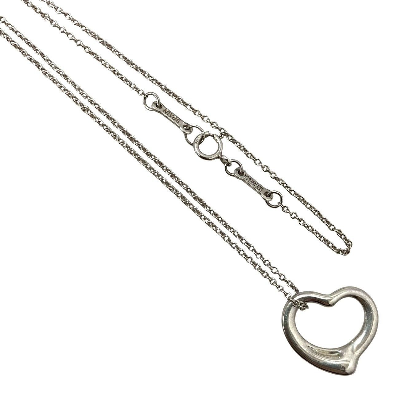 TIFFANY&Co.】オープンハート ネックレス ELSA PERETTI/エルサ 