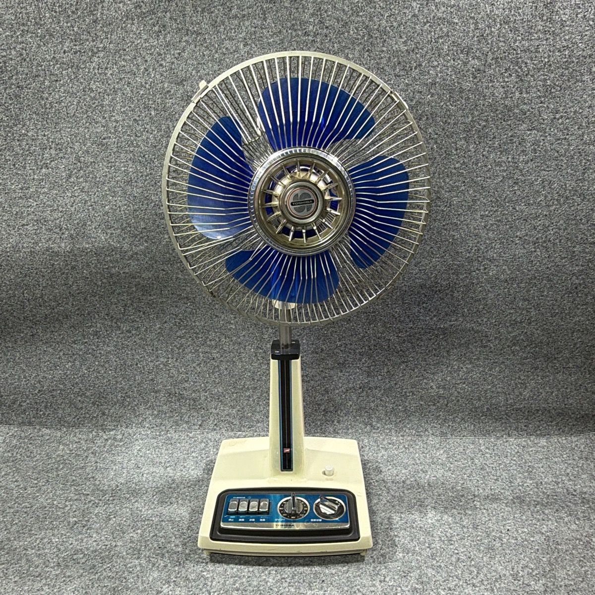激レア 希少 TOSHIBA 東芝 扇風機 D-30RE2 ４枚羽 昭和レトロ TOSHIBA D-30P43G 扇風機 4枚羽根 30cm グリーン 緑系 昭和 レトロ