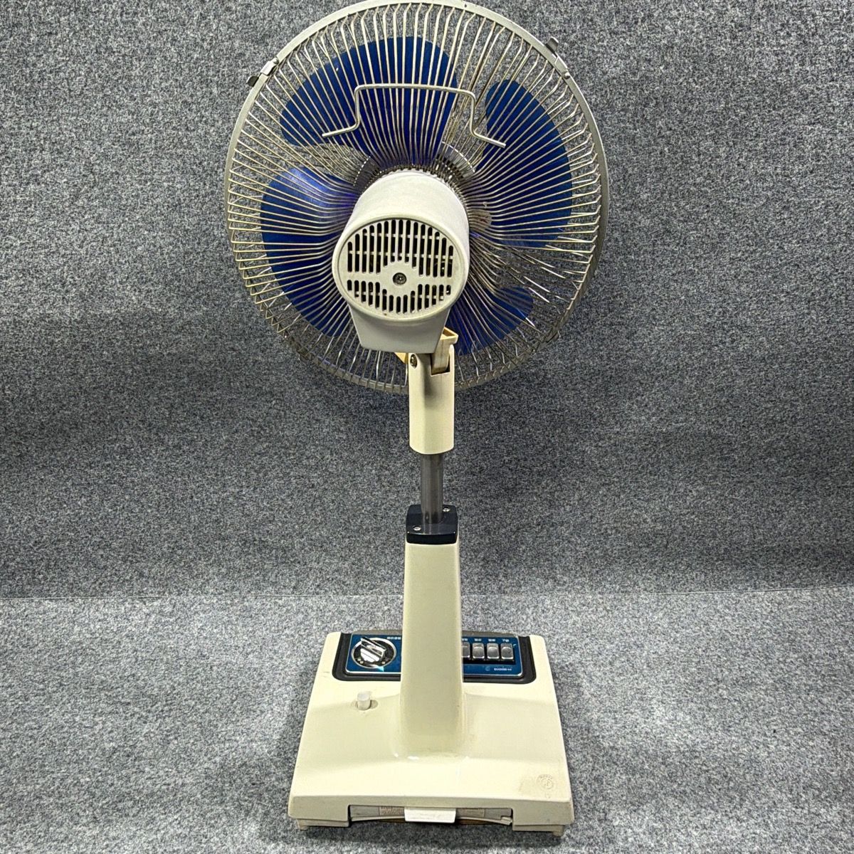 動作OK】東芝 扇風機 H-30D13 ブルー羽根 30cm 昭和レトロ TOSHIBA 首