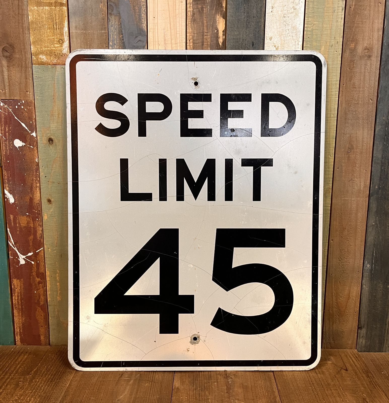 Vintage U.S. Road Sign “SPEED LIMIT 45” - メルカリ