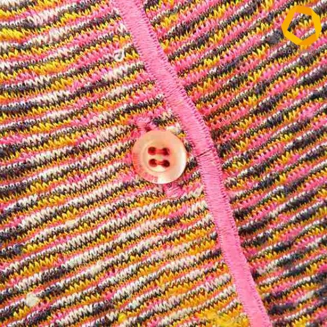 ミッソーニ MISSONI イタリア製 カーディガン トップス ロゴ ボタン