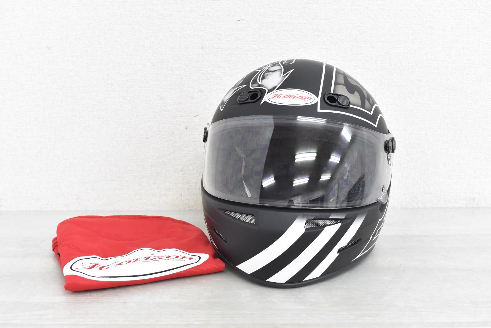 Horizon XXR DOT フルフェイスヘルメット L HORIZON フェイスへルメット XXR DOT XLサイズ（61-62cm） 2023年製