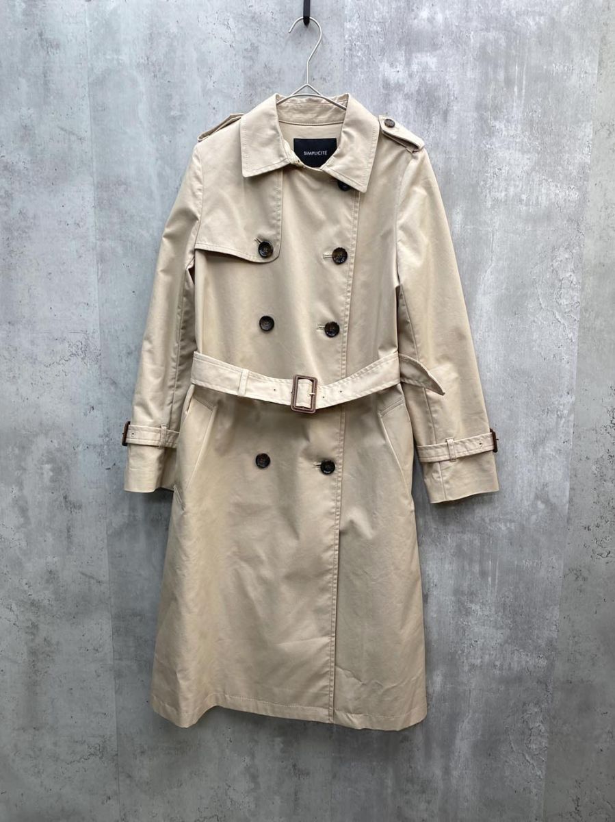 ジャケット・アウター simplicite シンプリシテェ ベルト付き 