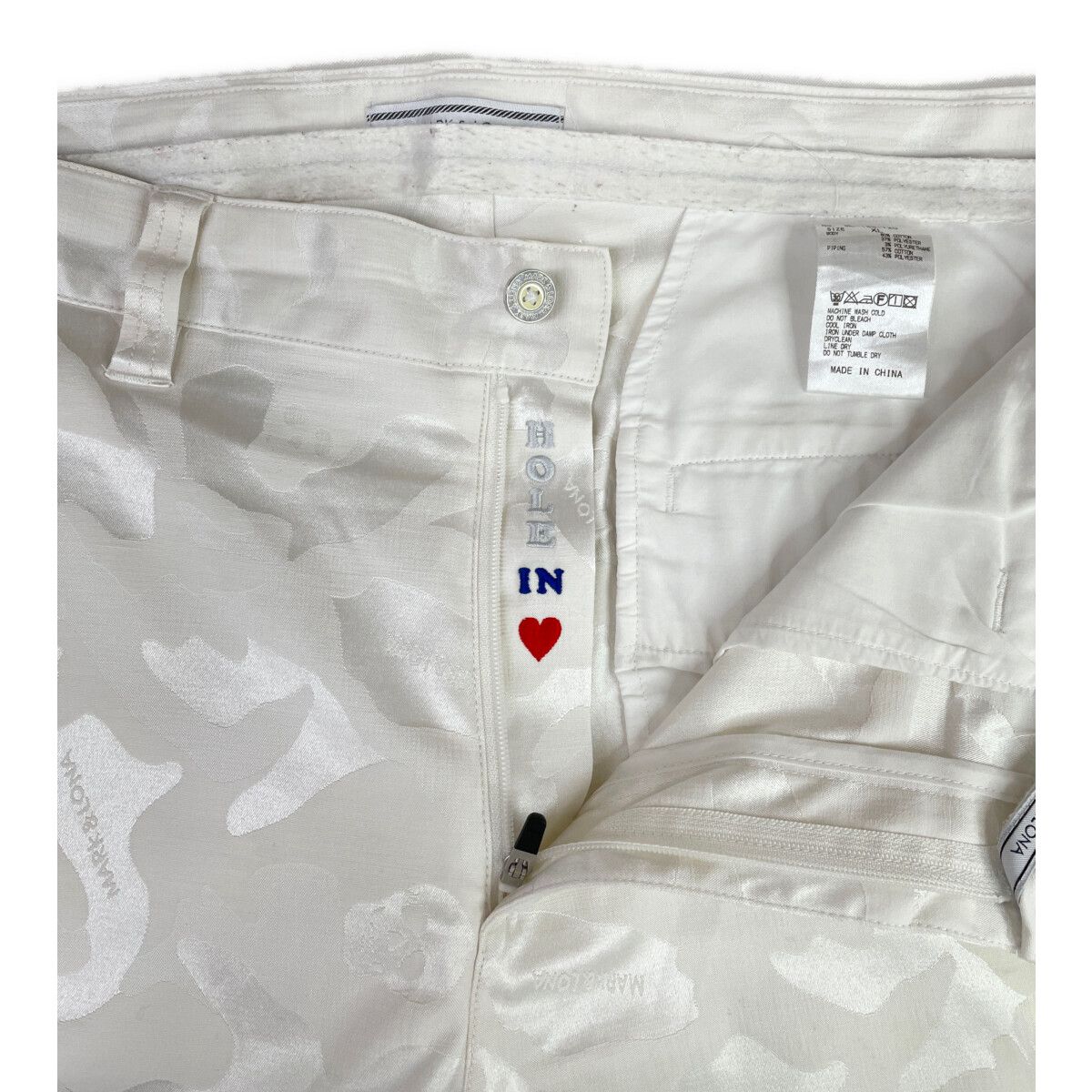 中古 メンズ マークアンドロナ MARK&LONA パンツ XL 白 ホワイト 訳