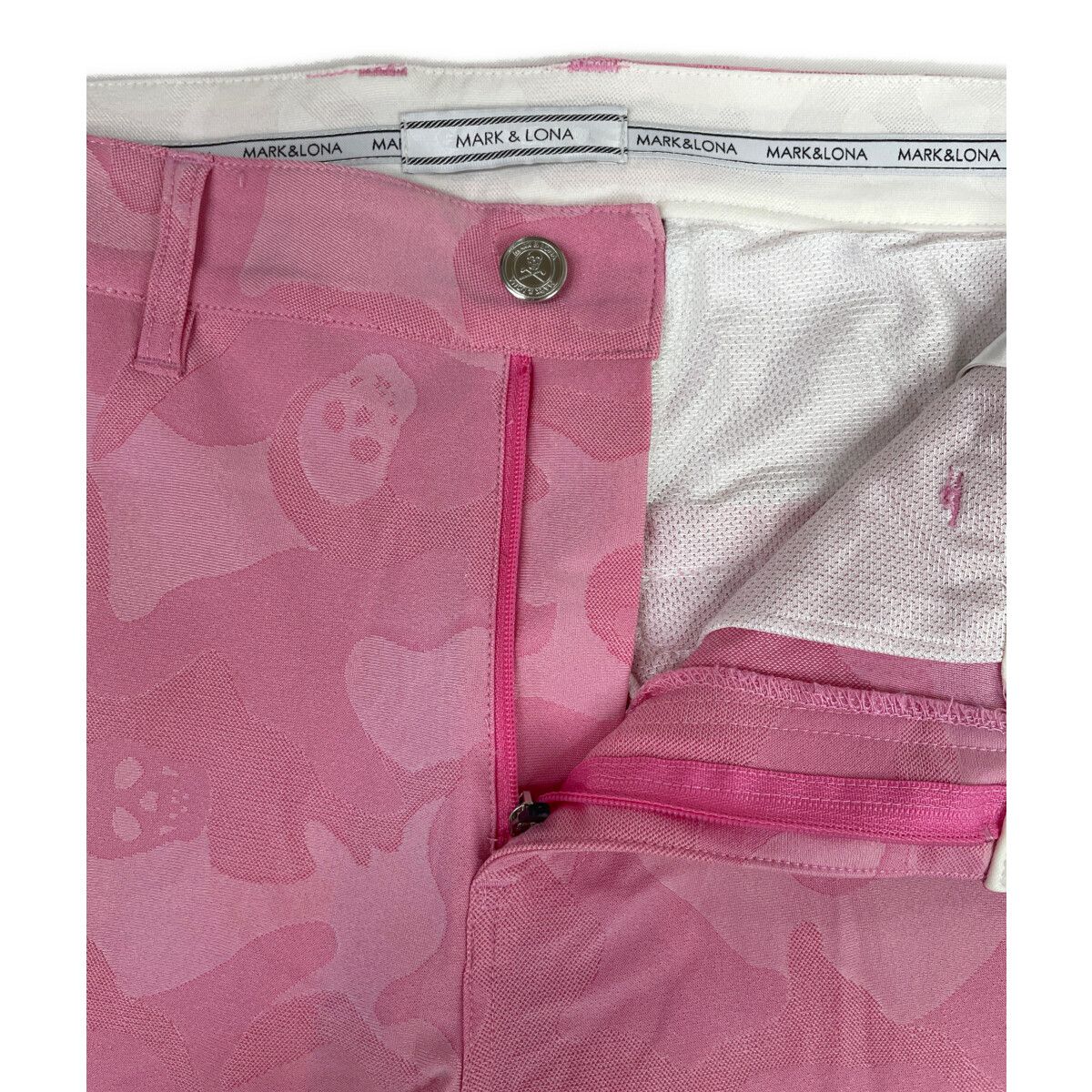 中古 メンズ マークアンドロナ MARK&LONA パンツ XL ピンク カモフラ