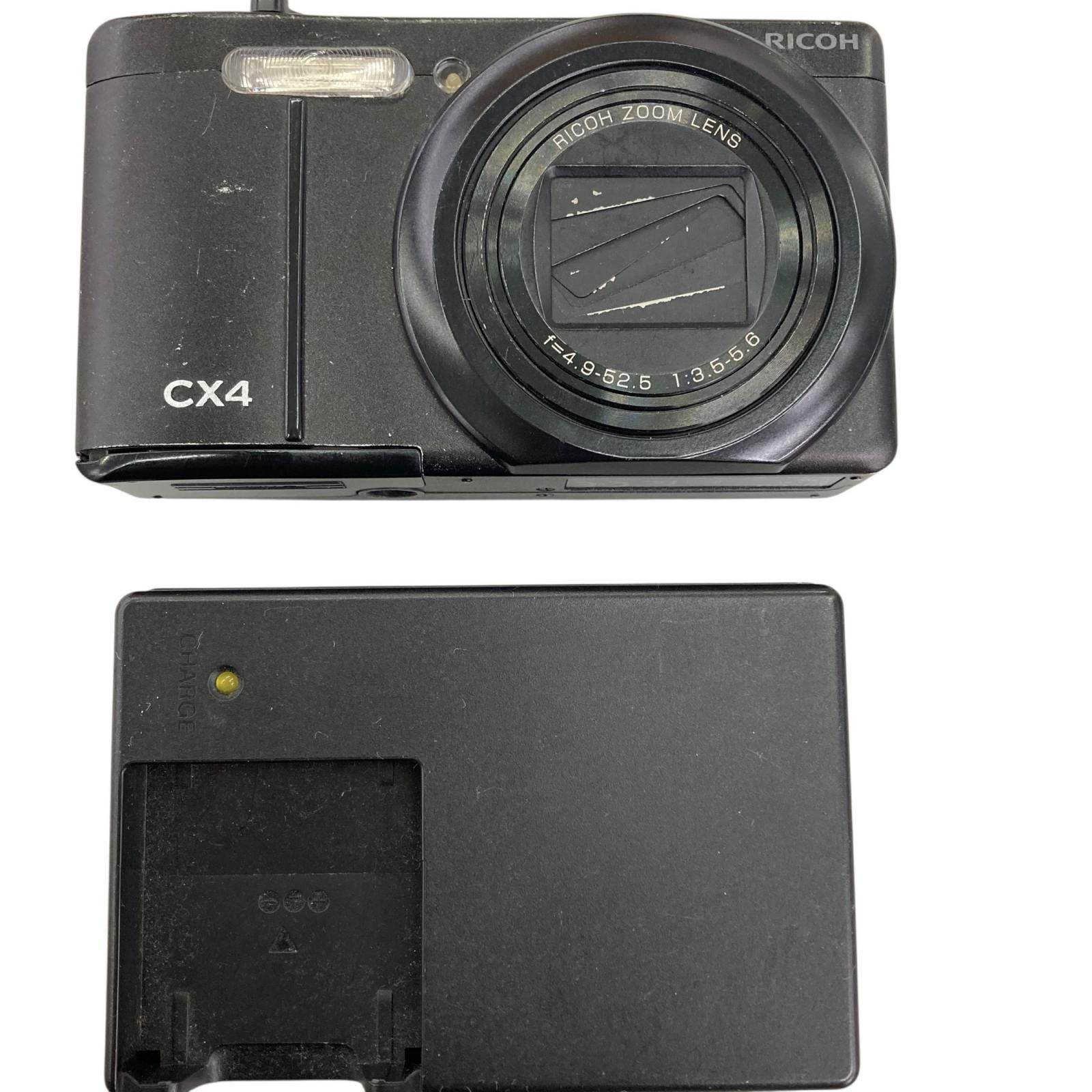 0*T様 RICOH CX4 デジタルカメラ 通電確認済み 186000 通電確認のみ RICOH リコー デジタルカメラ CX4 黒 - メルカリ