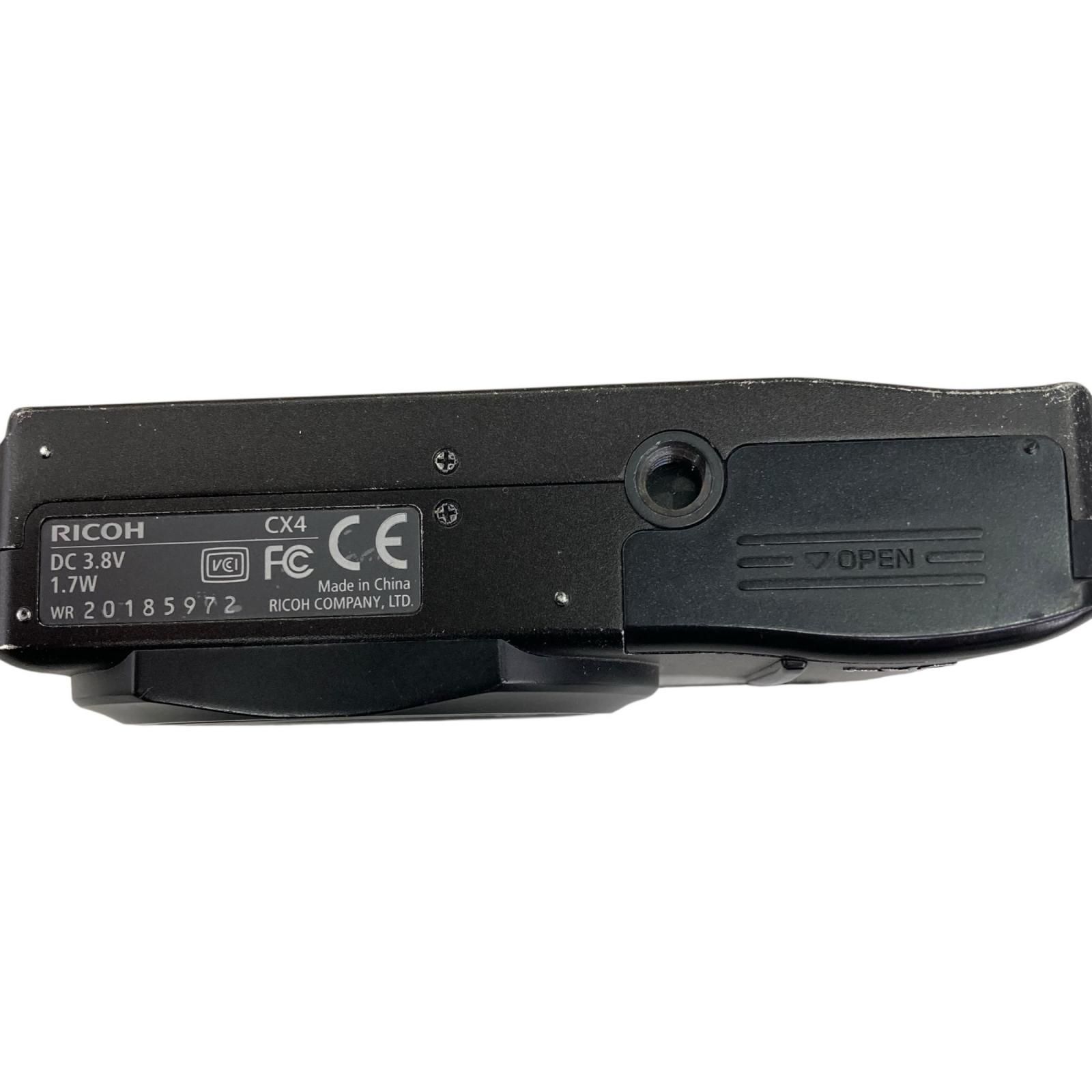 186000 通電確認のみ RICOH リコー デジタルカメラ CX4 黒 - メルカリ