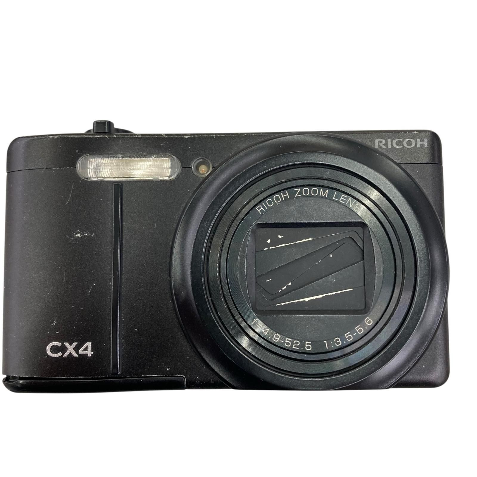 186000 通電確認のみ RICOH リコー デジタルカメラ CX4 黒 - メルカリ