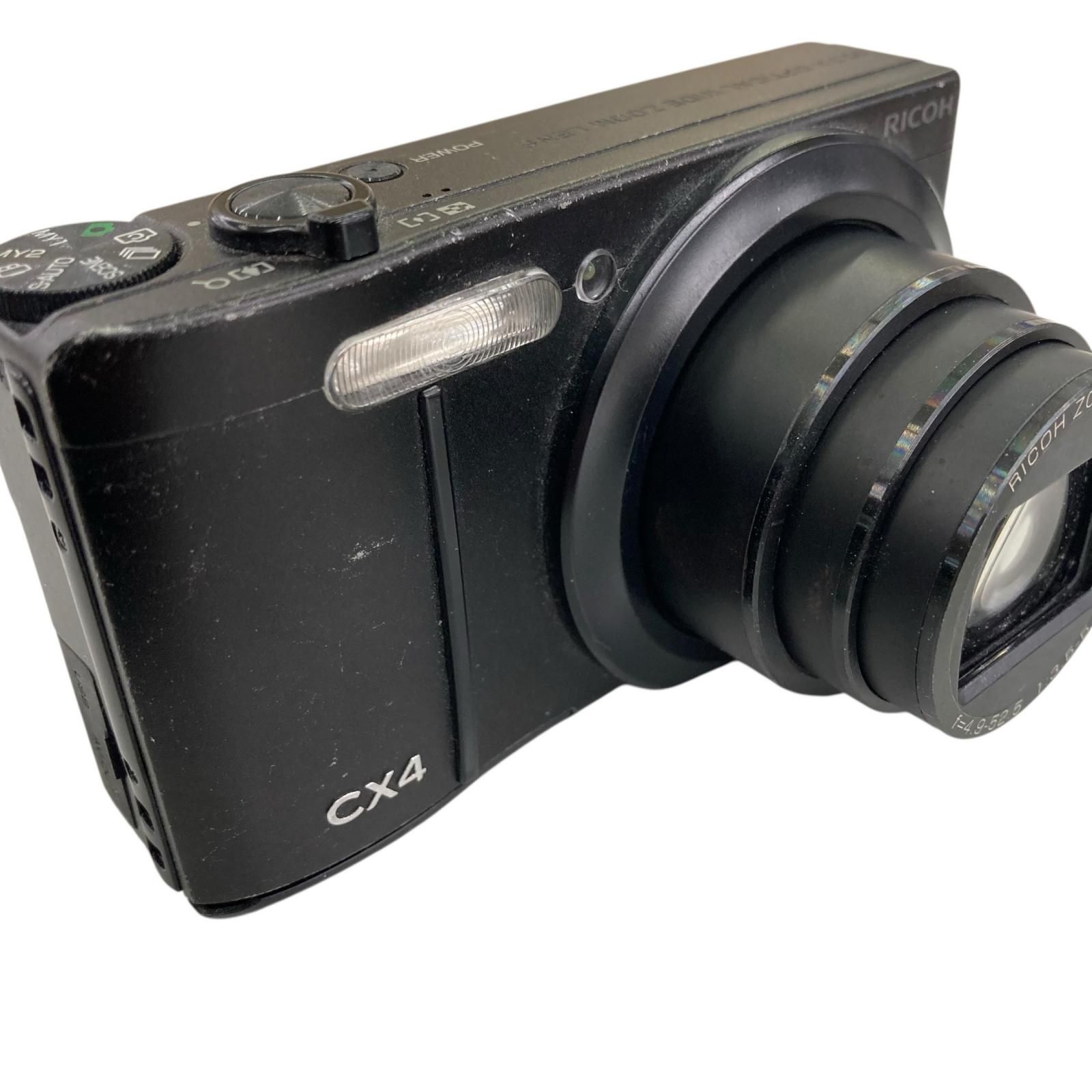 0*T様 RICOH CX4 デジタルカメラ 通電確認済み 186000 通電確認のみ RICOH リコー デジタルカメラ CX4 黒 - メルカリ