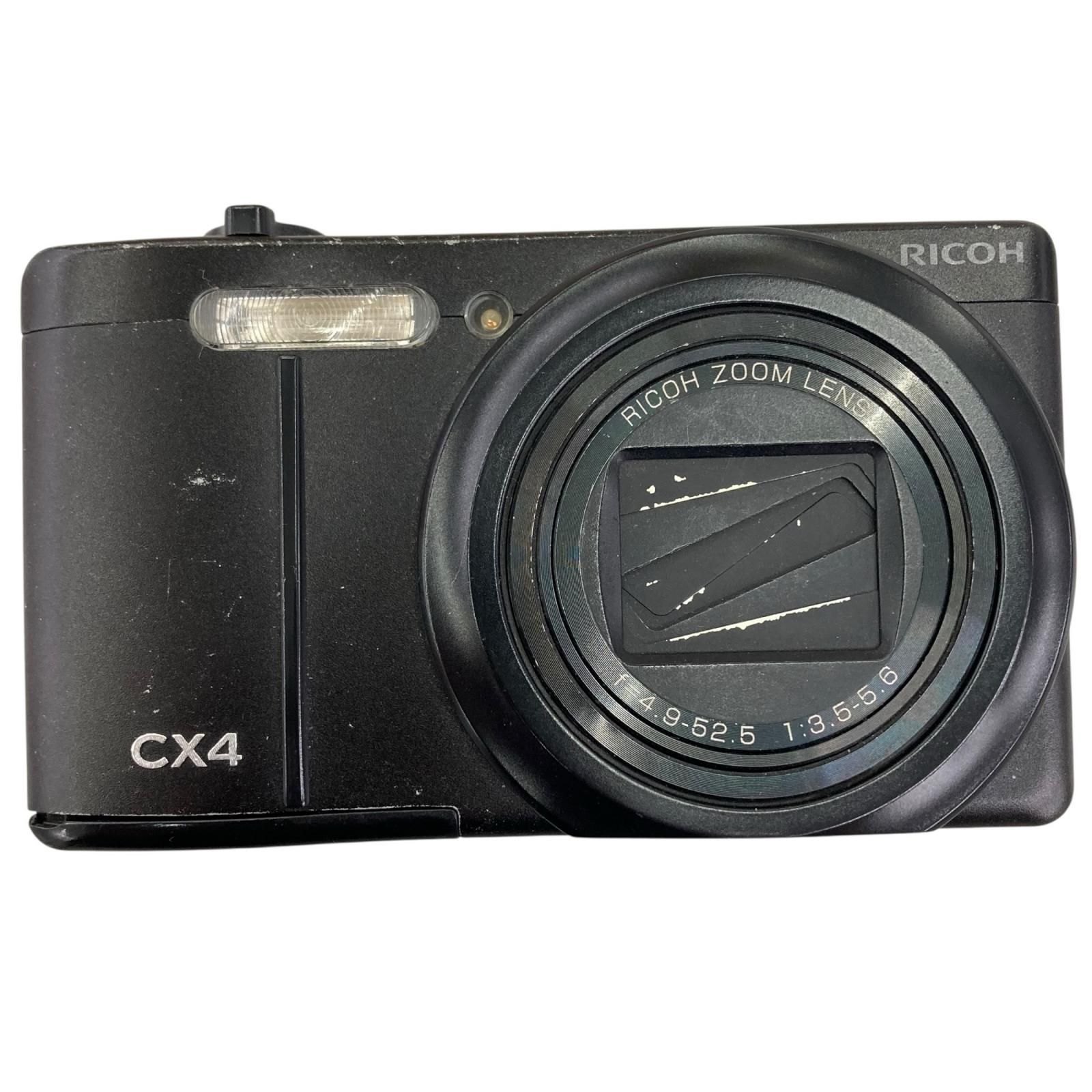 186000 通電確認のみ RICOH リコー デジタルカメラ CX4 黒 - メルカリ