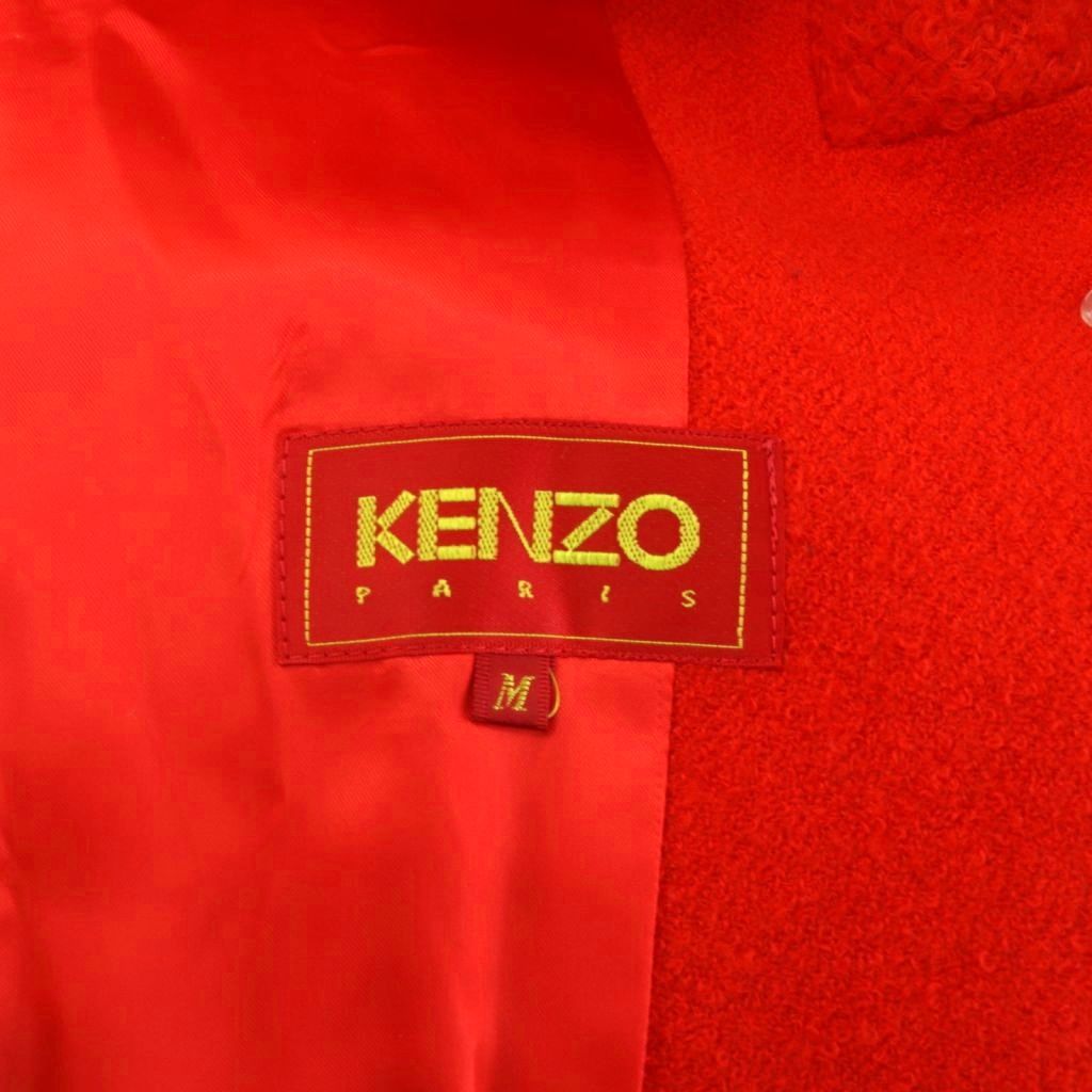 KENZOケンゾーコートジャケットフィッシュテール古着ケンゾーワインレッド KENZO JEANS（ケンゾージーンズ） 初期 vintage フード ウール 富嶽三