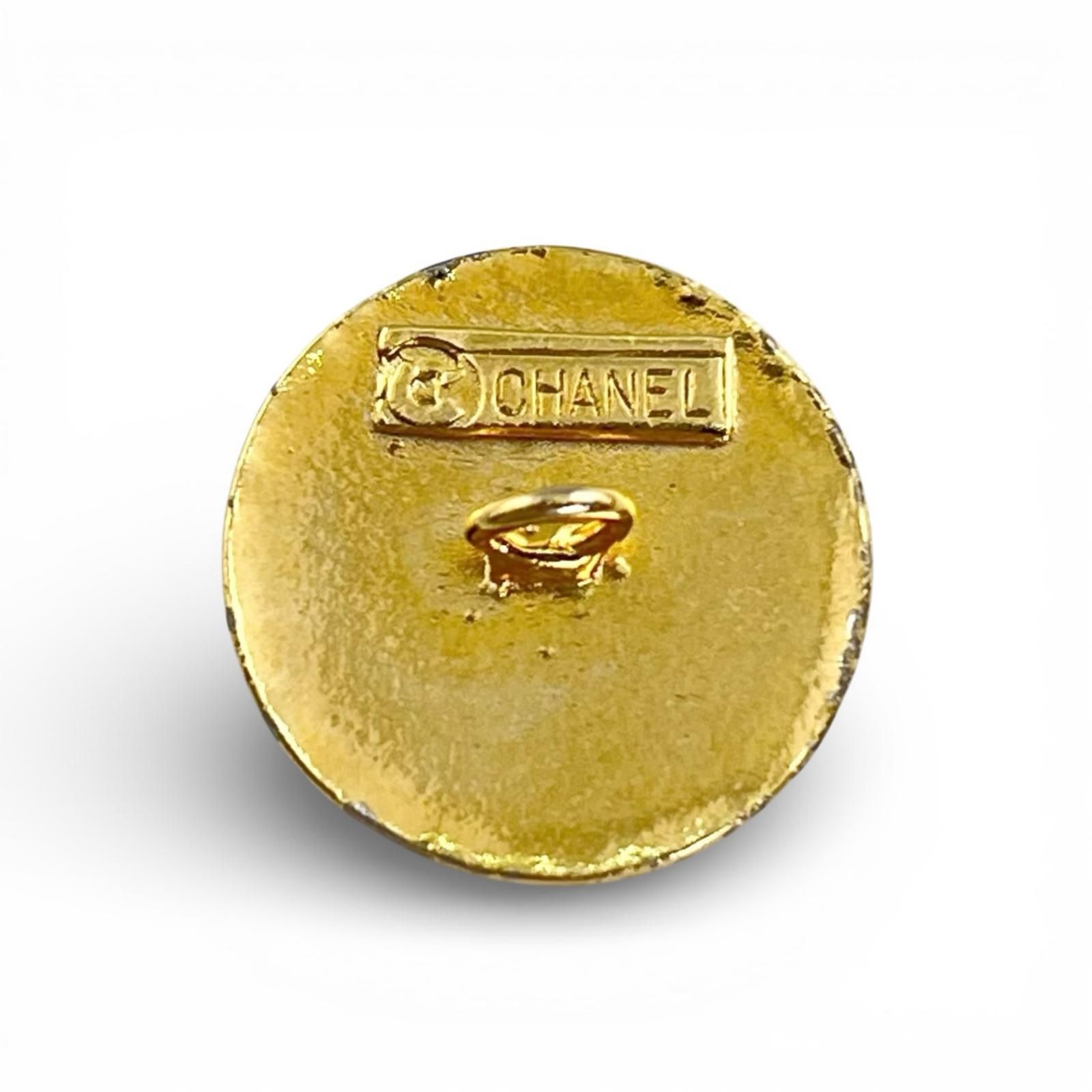 美品△CHANEL シャネル ヴィンテージ ー ココマーク 裏ロゴ入り 金