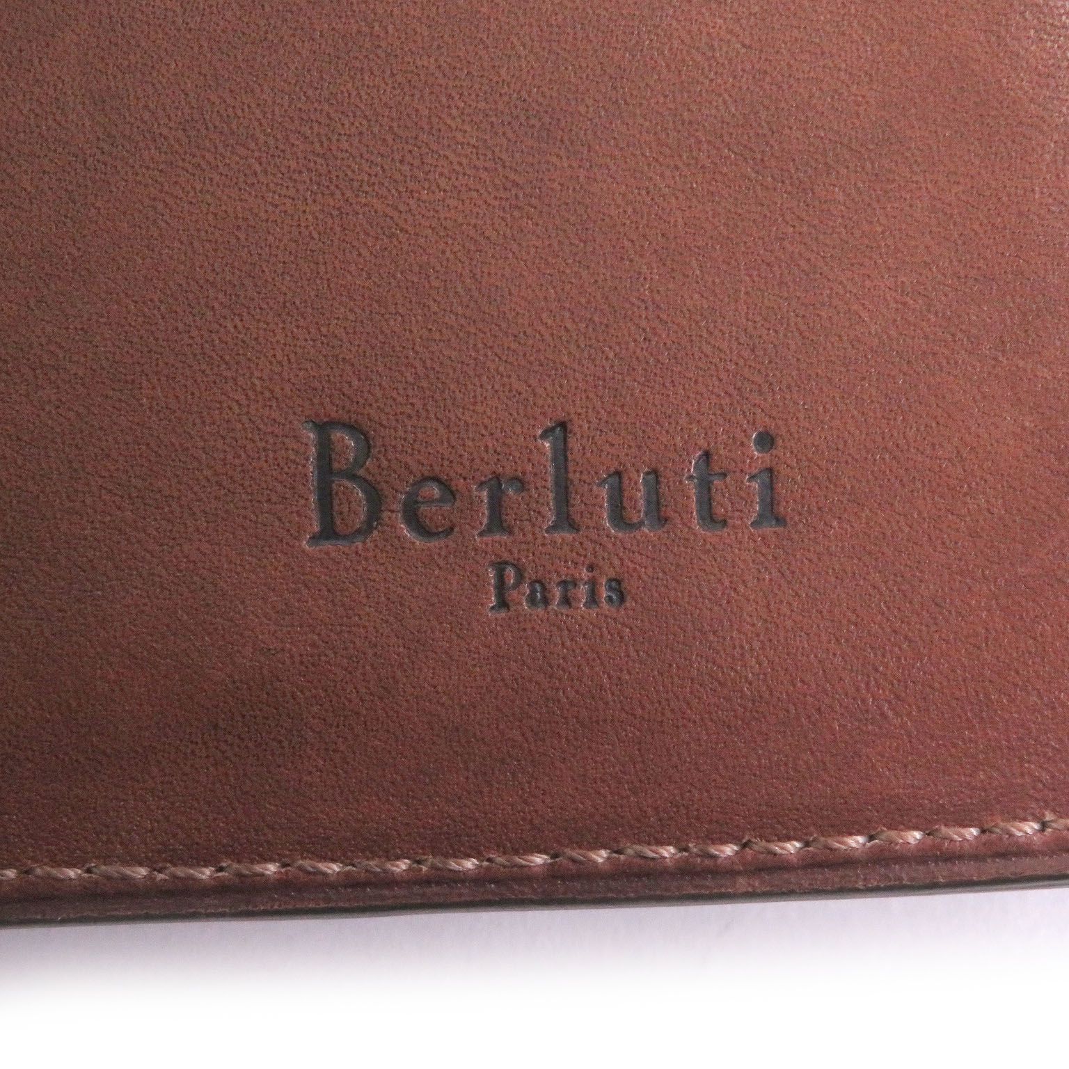 Berluti ベルルッティ エベネ 二つ折り 長財布 良品□Berluti 